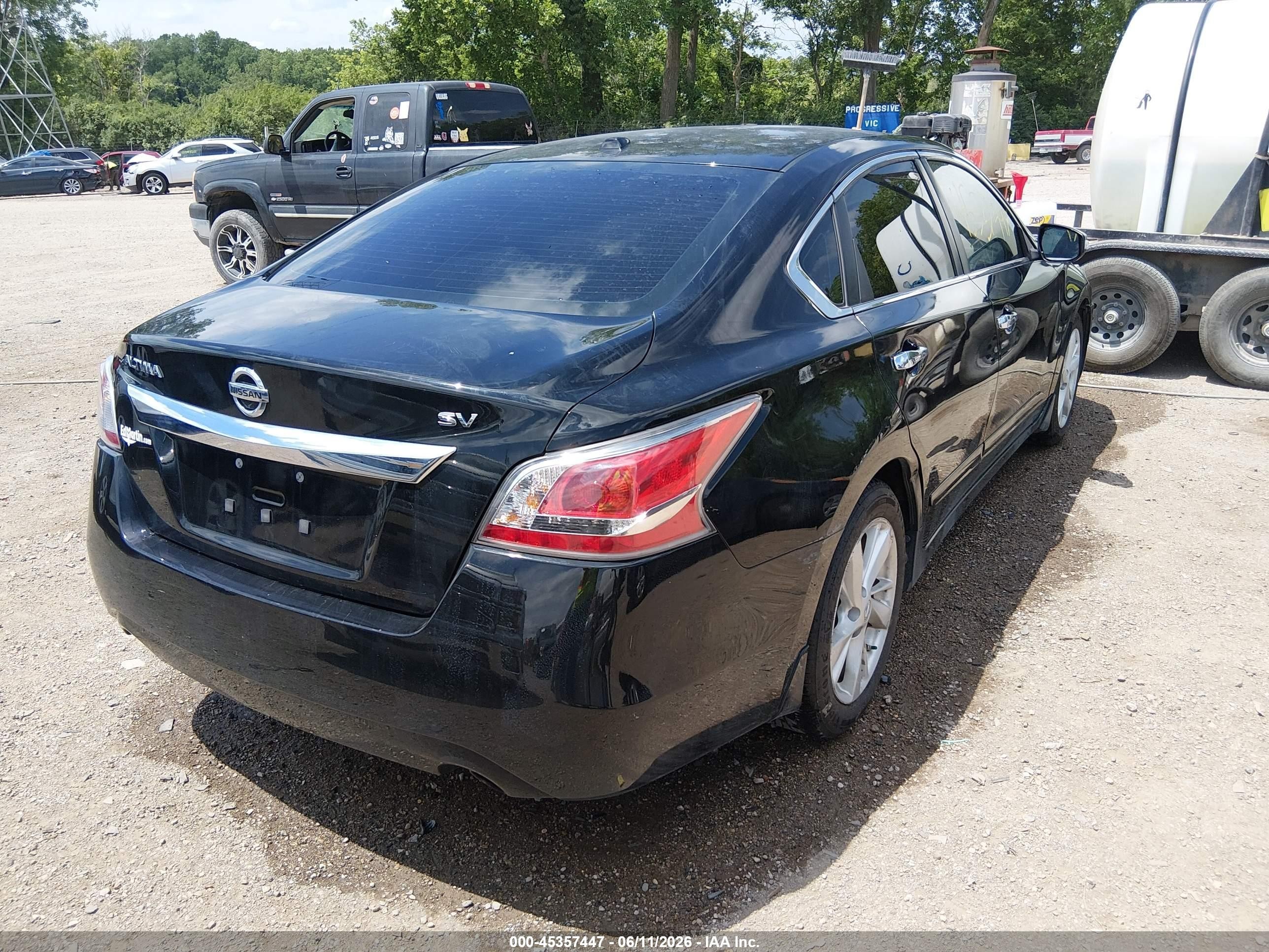 2015 Nissan Altima 2.5 Sv Black vin: 1N4AL3AP5FC442472