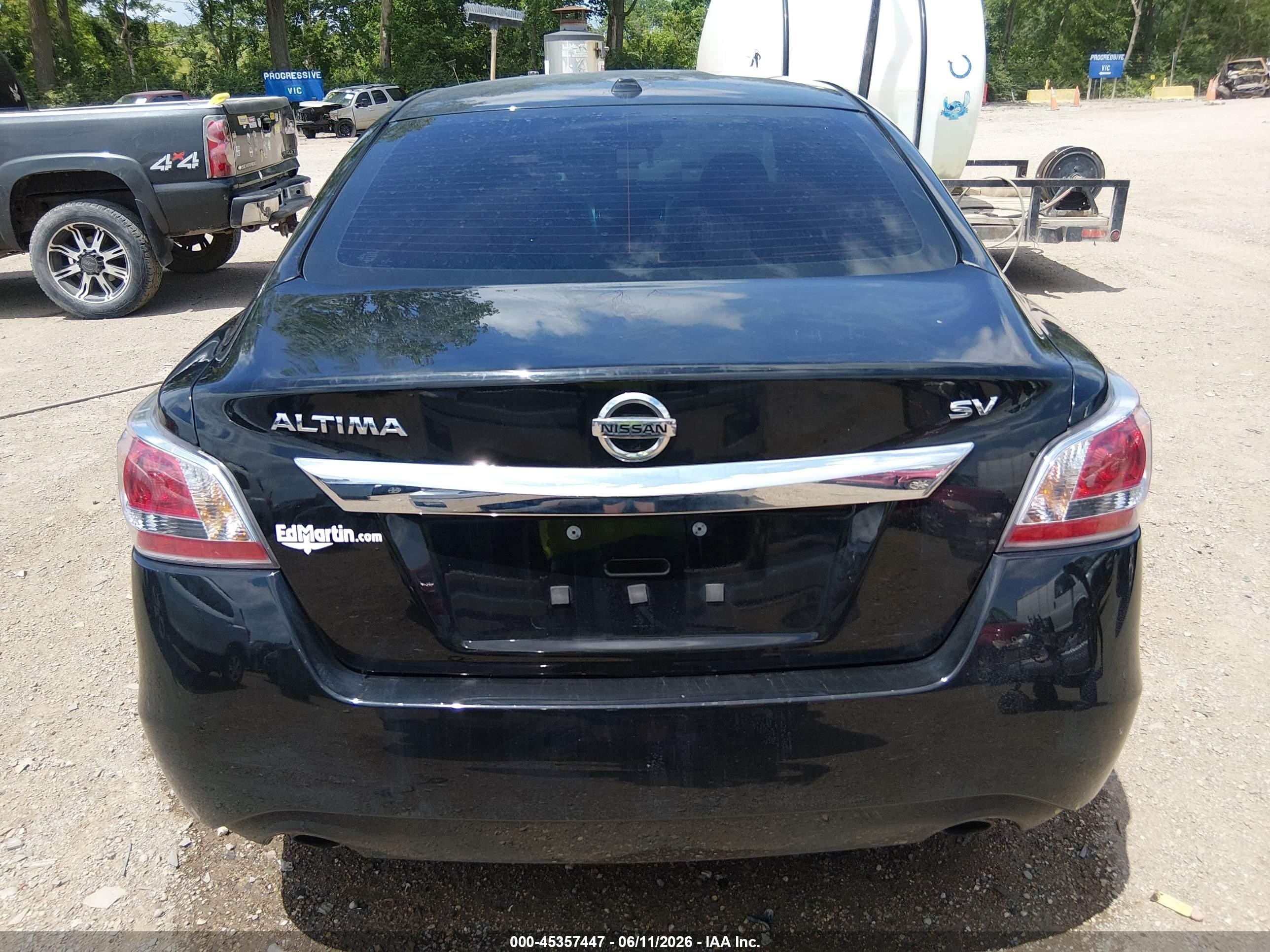 2015 Nissan Altima 2.5 Sv Black vin: 1N4AL3AP5FC442472