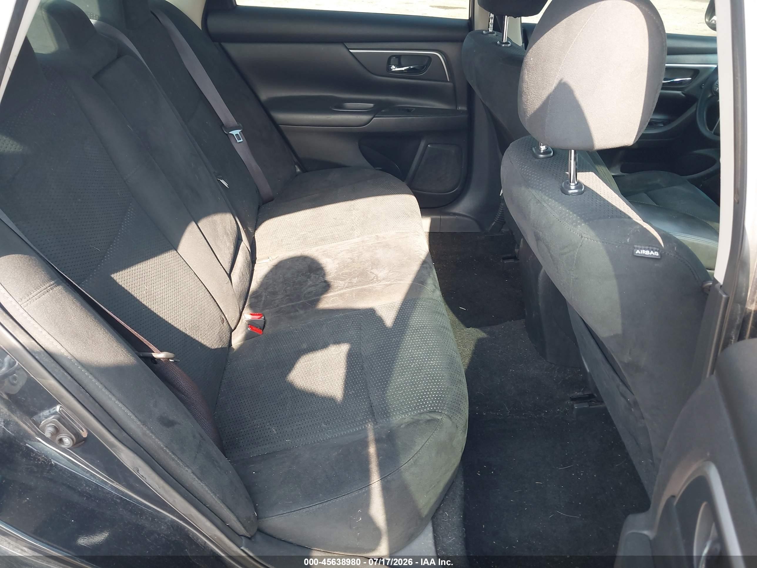2015 Nissan Altima 2.5 S Black vin: 1N4AL3AP5FC467419