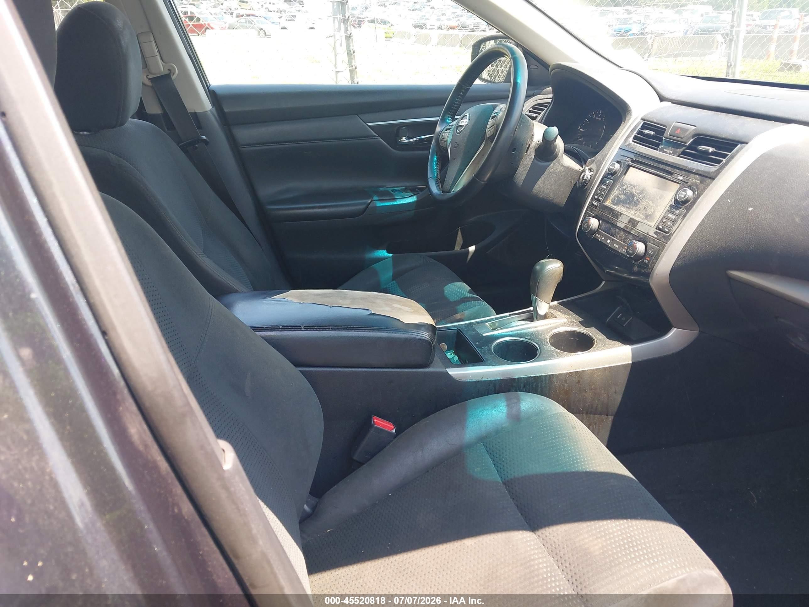 2015 Nissan Altima 2.5 Sv Black vin: 1N4AL3AP5FC497245