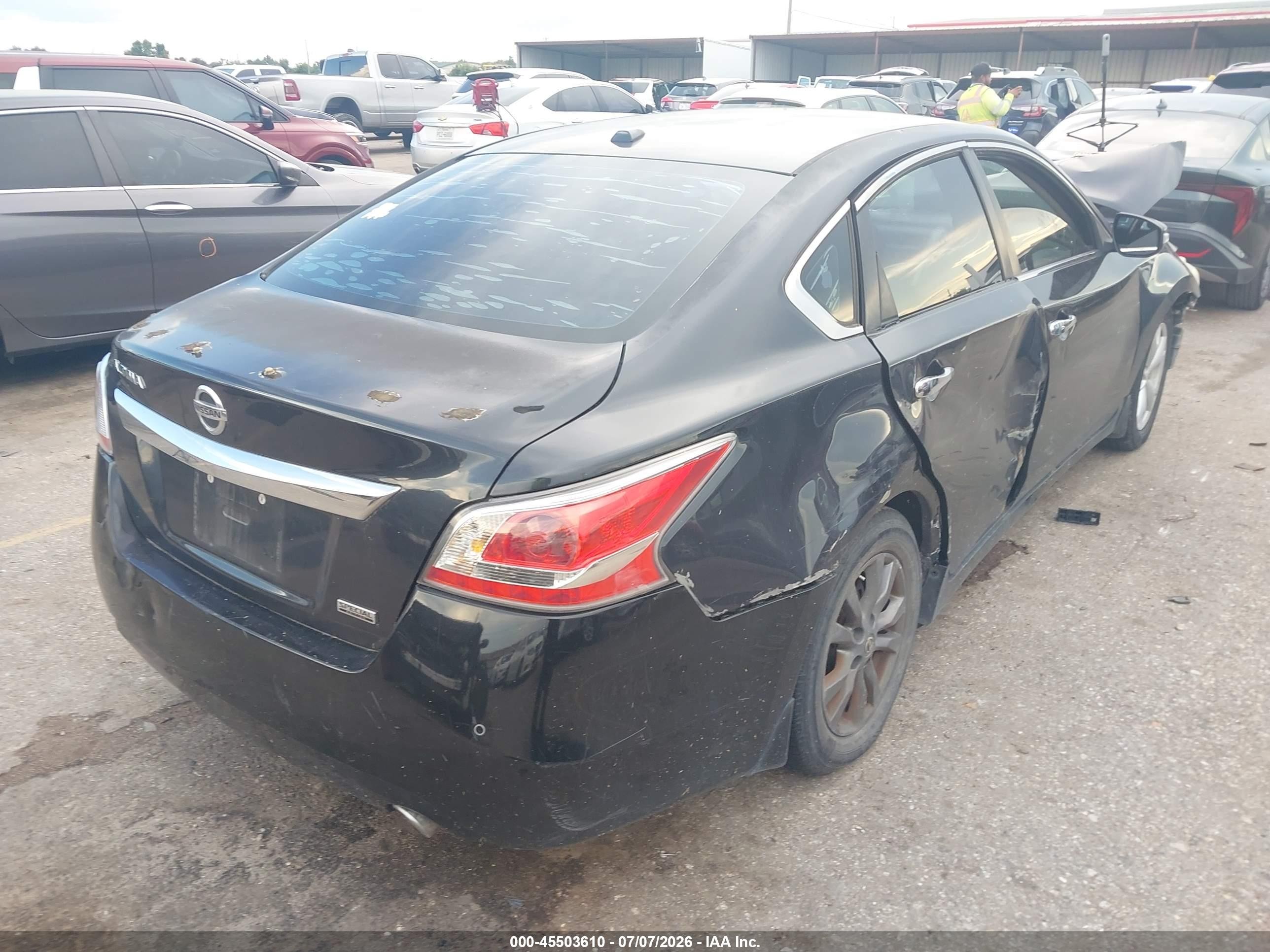 2015 Nissan Altima 2.5 S Black vin: 1N4AL3AP5FC577760