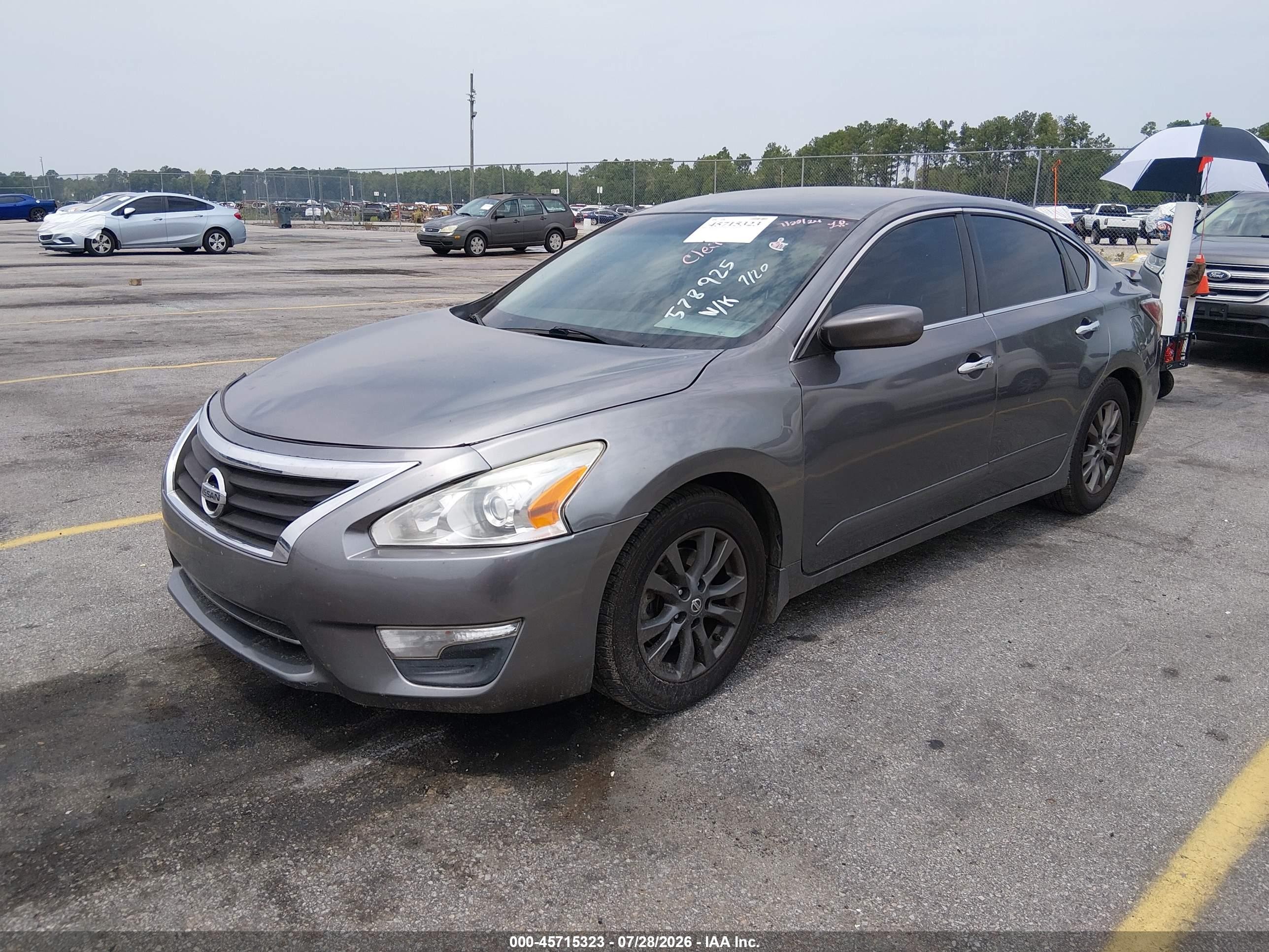 2015 Nissan Altima 2.5 S Gray vin: 1N4AL3AP5FC578925