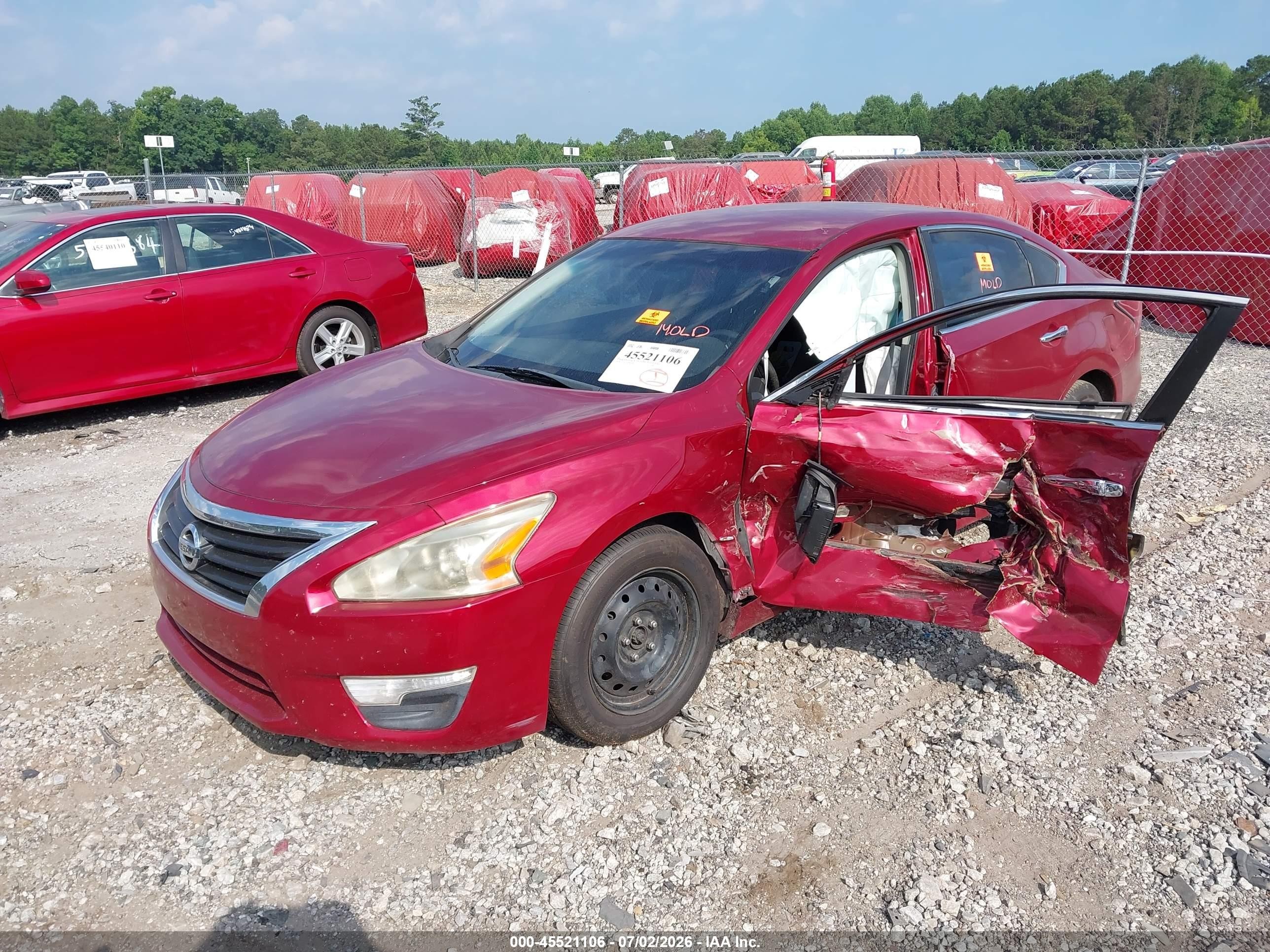 2015 Nissan Altima 2.5/2.5 S/2.5 Sl/2.5 Sv Red vin: 1N4AL3AP5FN301163