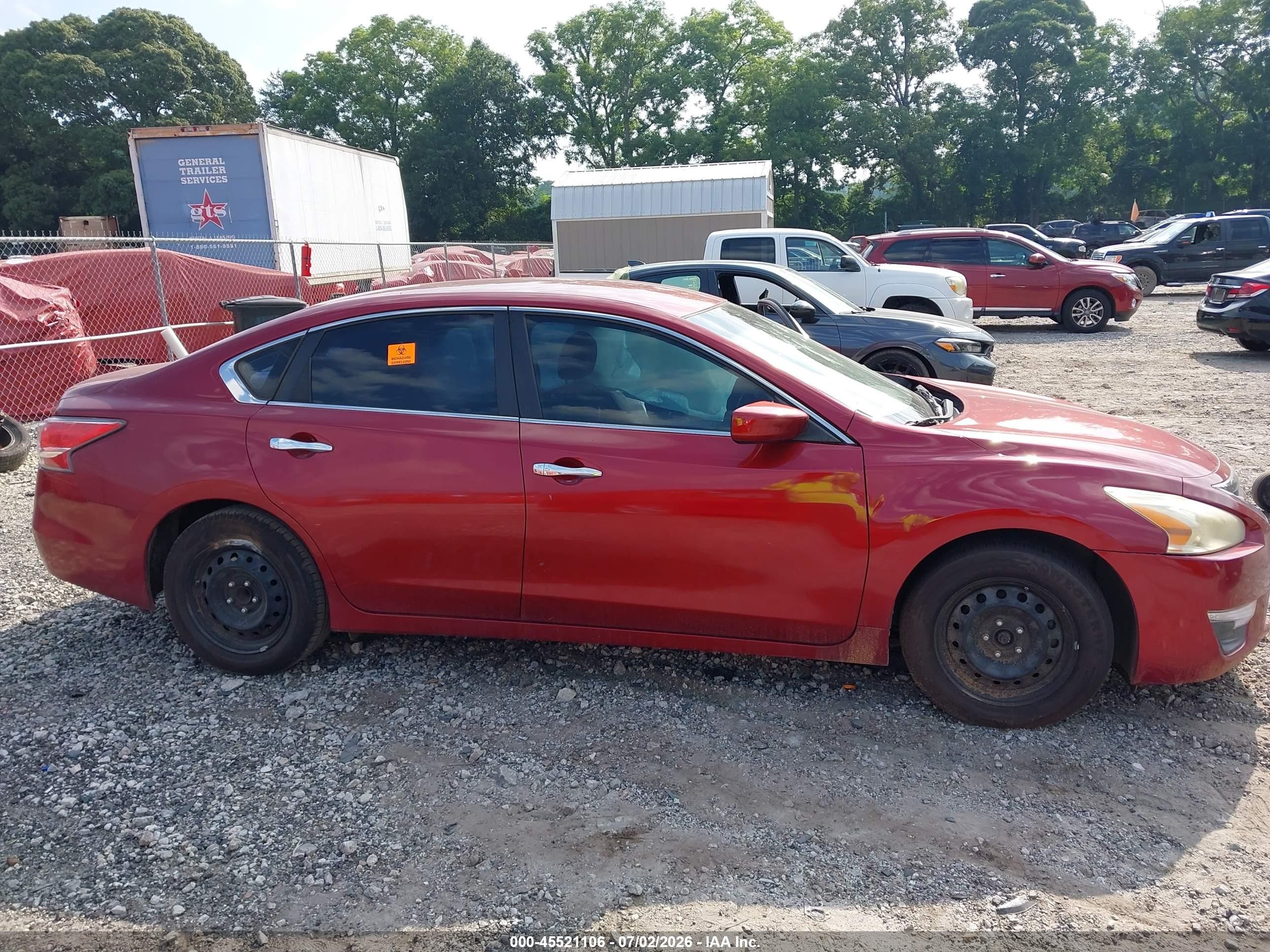 2015 Nissan Altima 2.5/2.5 S/2.5 Sl/2.5 Sv Red vin: 1N4AL3AP5FN301163