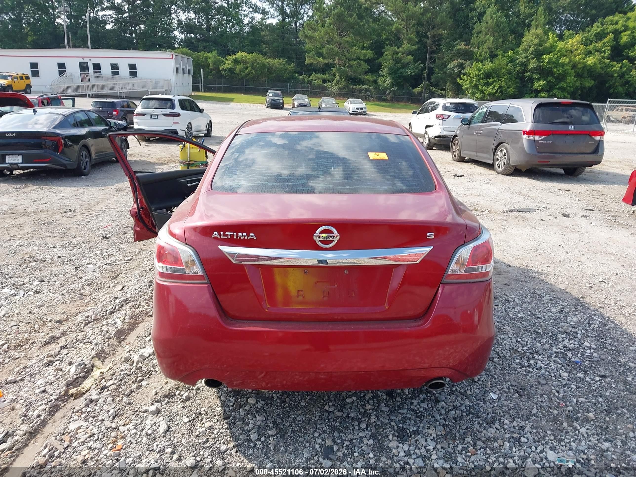 2015 Nissan Altima 2.5/2.5 S/2.5 Sl/2.5 Sv Red vin: 1N4AL3AP5FN301163