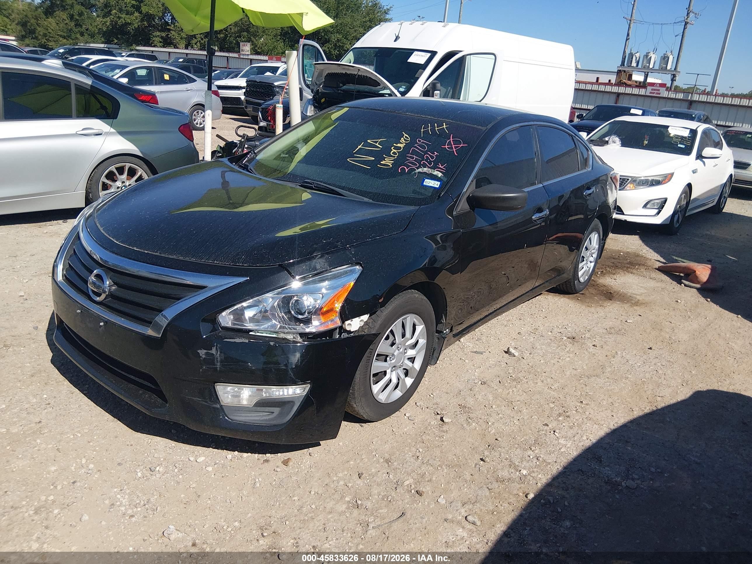 2015 Nissan Altima 2.5 S Black vin: 1N4AL3AP5FN304709