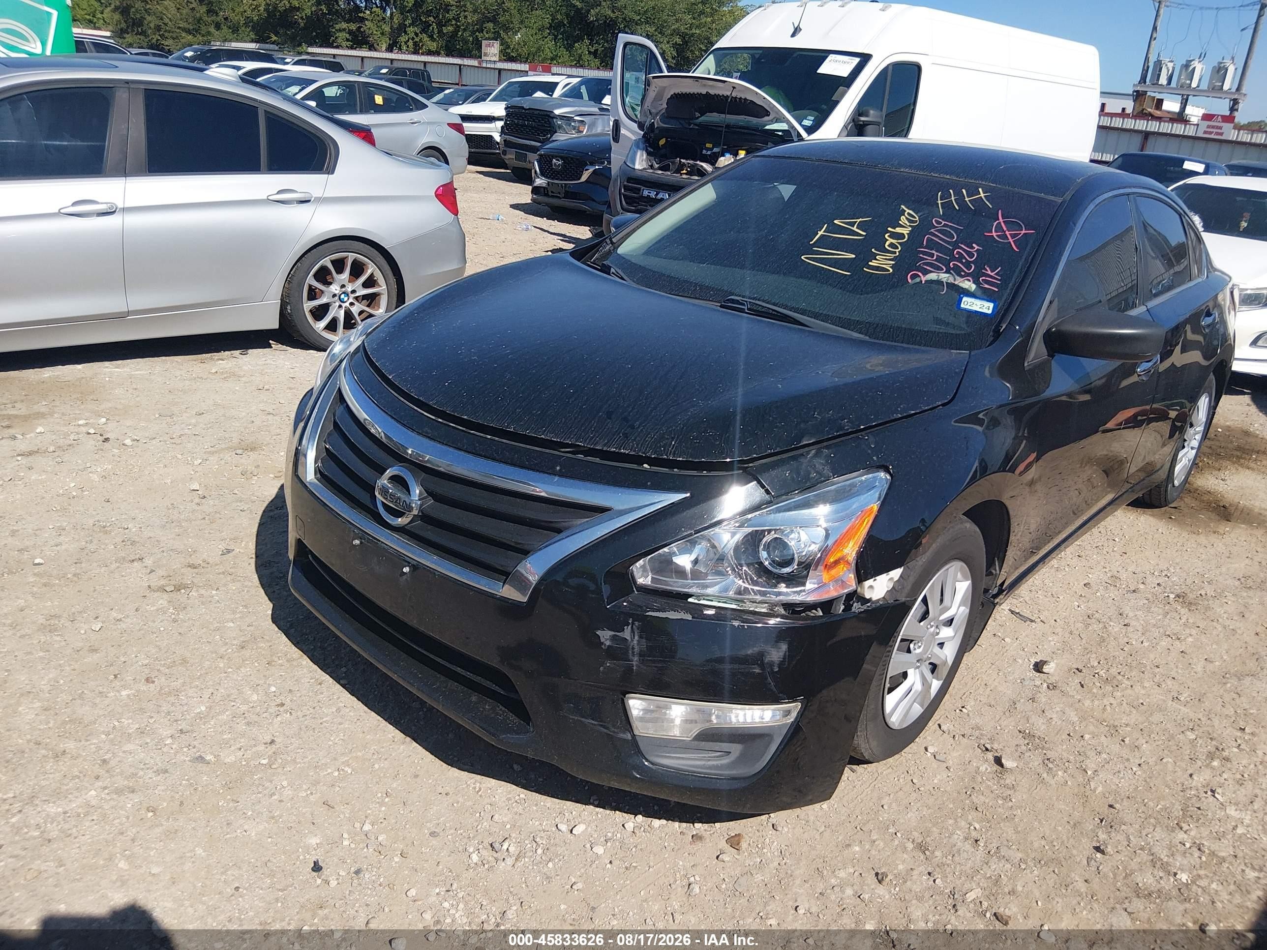 2015 Nissan Altima 2.5 S Black vin: 1N4AL3AP5FN304709