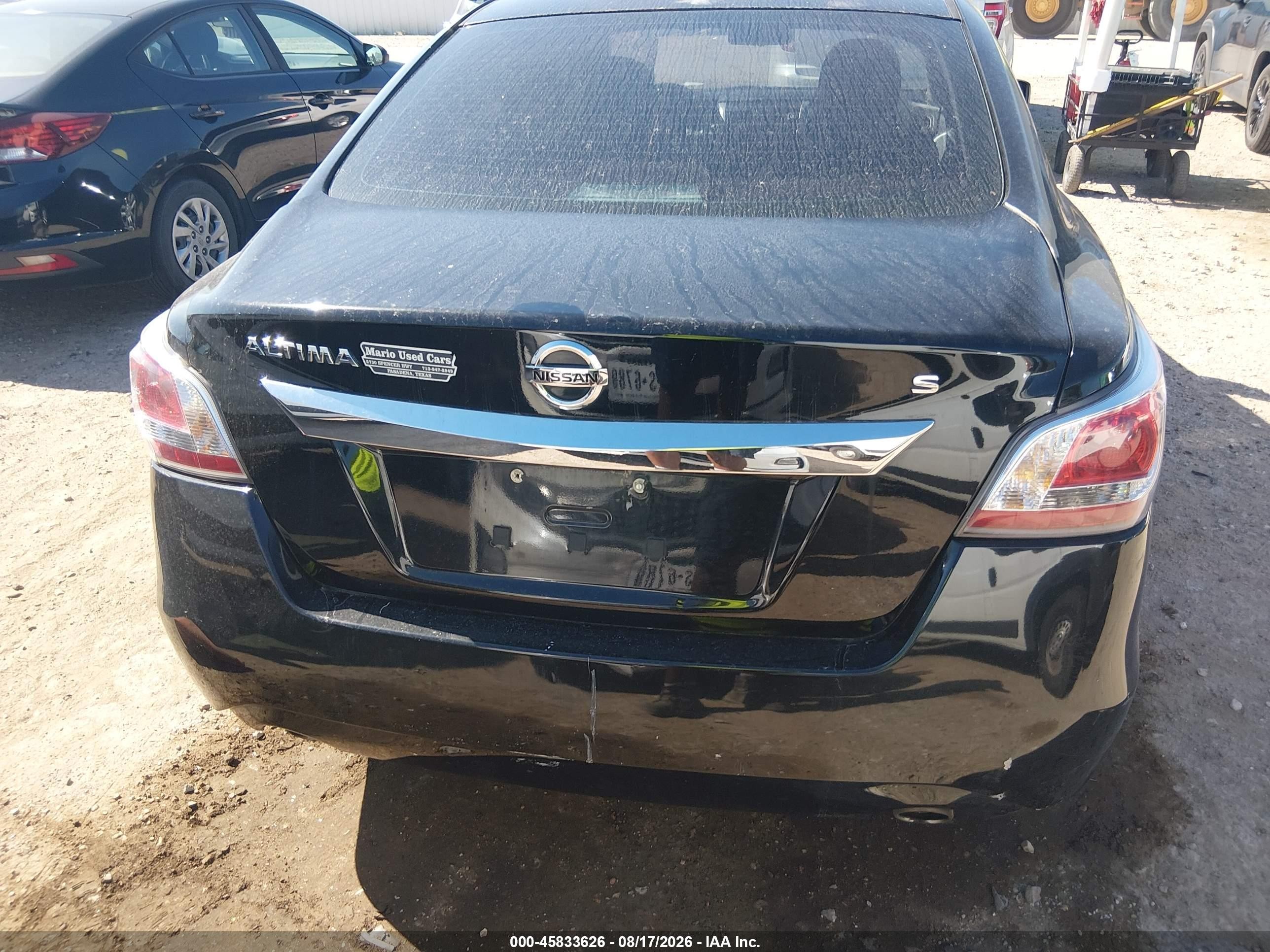 2015 Nissan Altima 2.5 S Black vin: 1N4AL3AP5FN304709