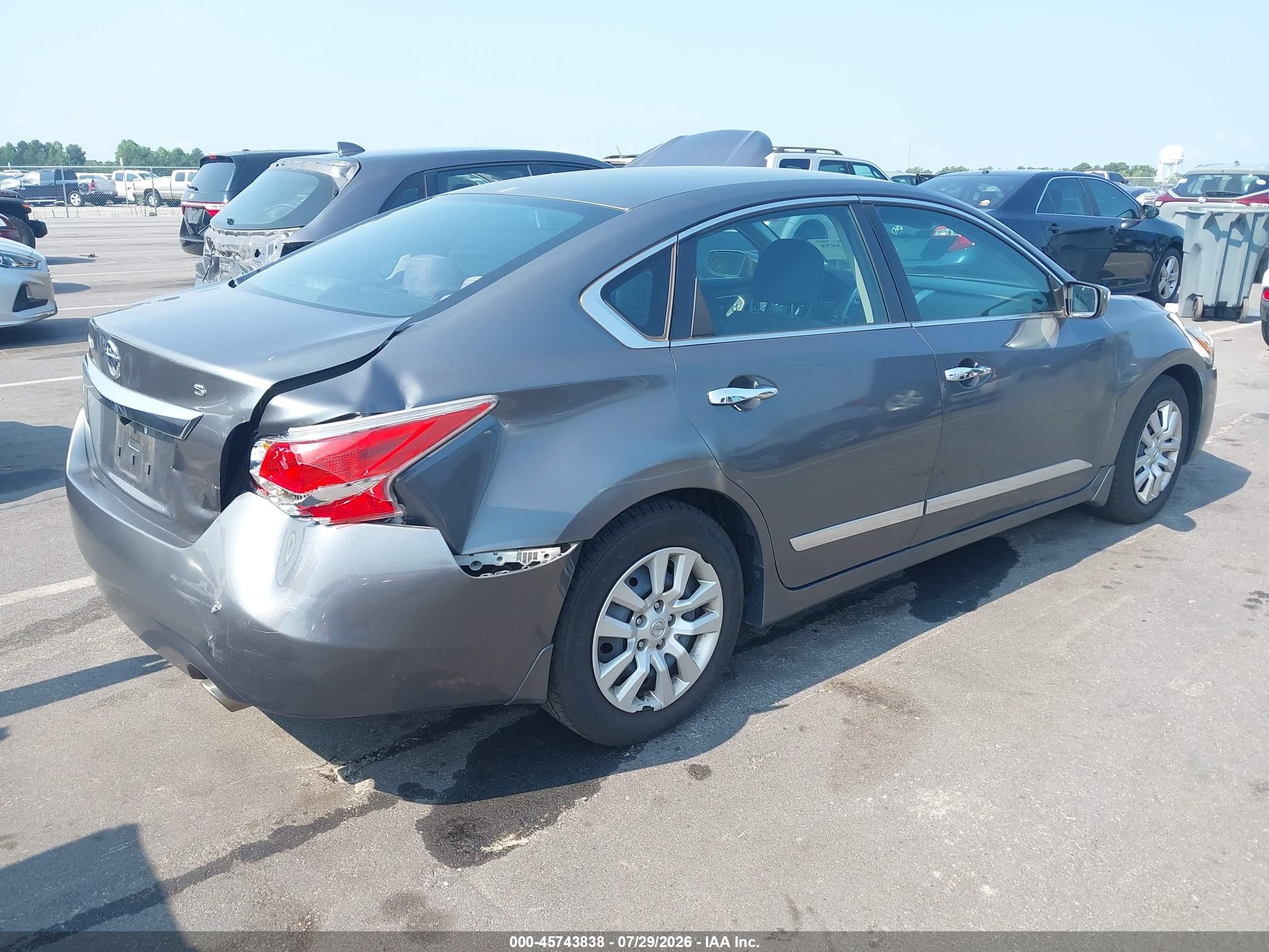 2015 Nissan Altima 2.5 S Gray vin: 1N4AL3AP5FN325432
