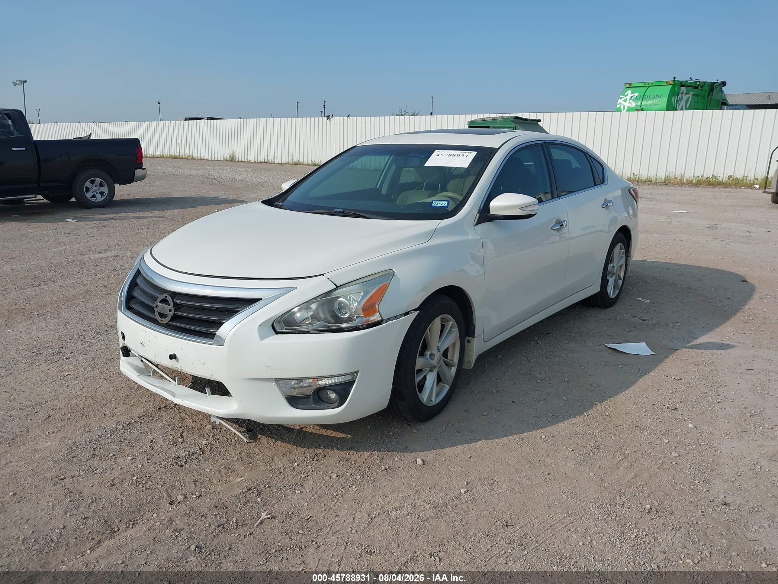2015 Nissan Altima 2.5 Sl White vin: 1N4AL3AP5FN336642