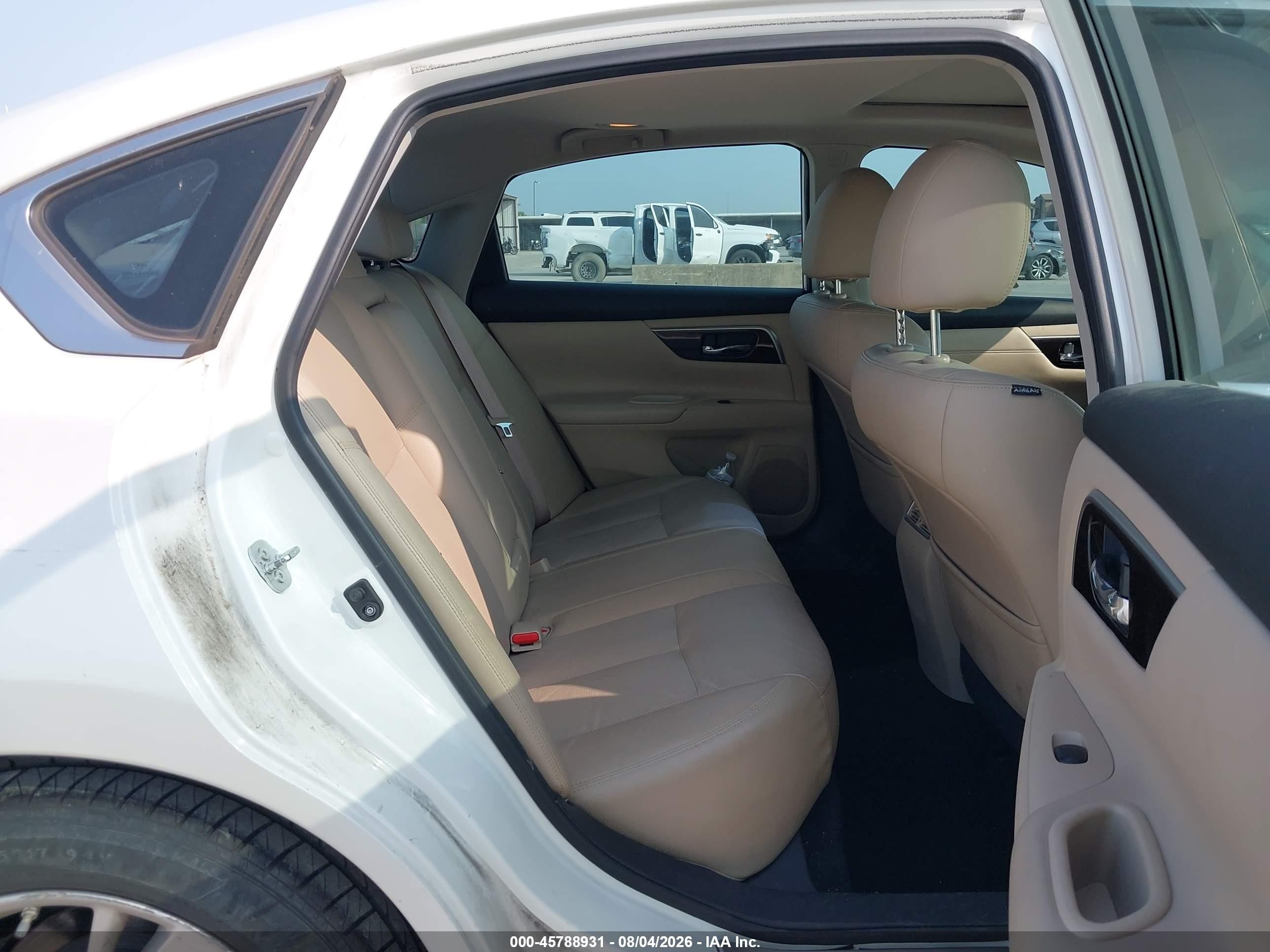 2015 Nissan Altima 2.5 Sl White vin: 1N4AL3AP5FN336642