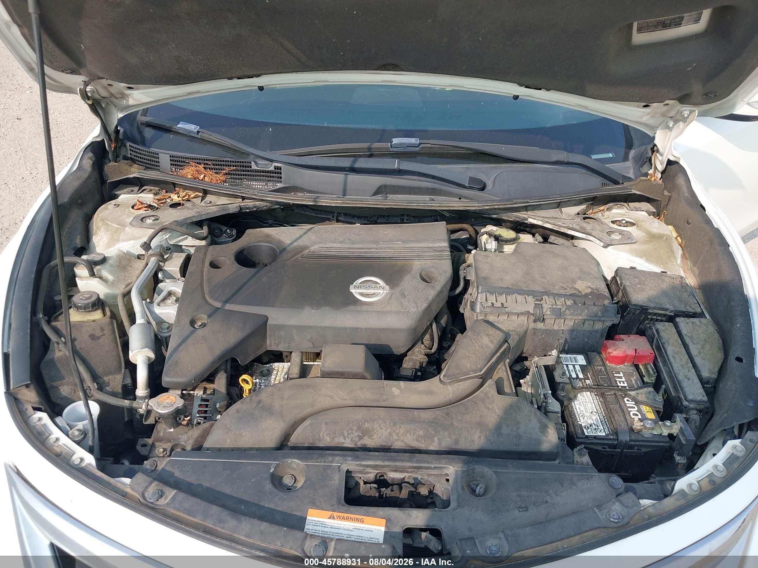 2015 Nissan Altima 2.5 Sl White vin: 1N4AL3AP5FN336642