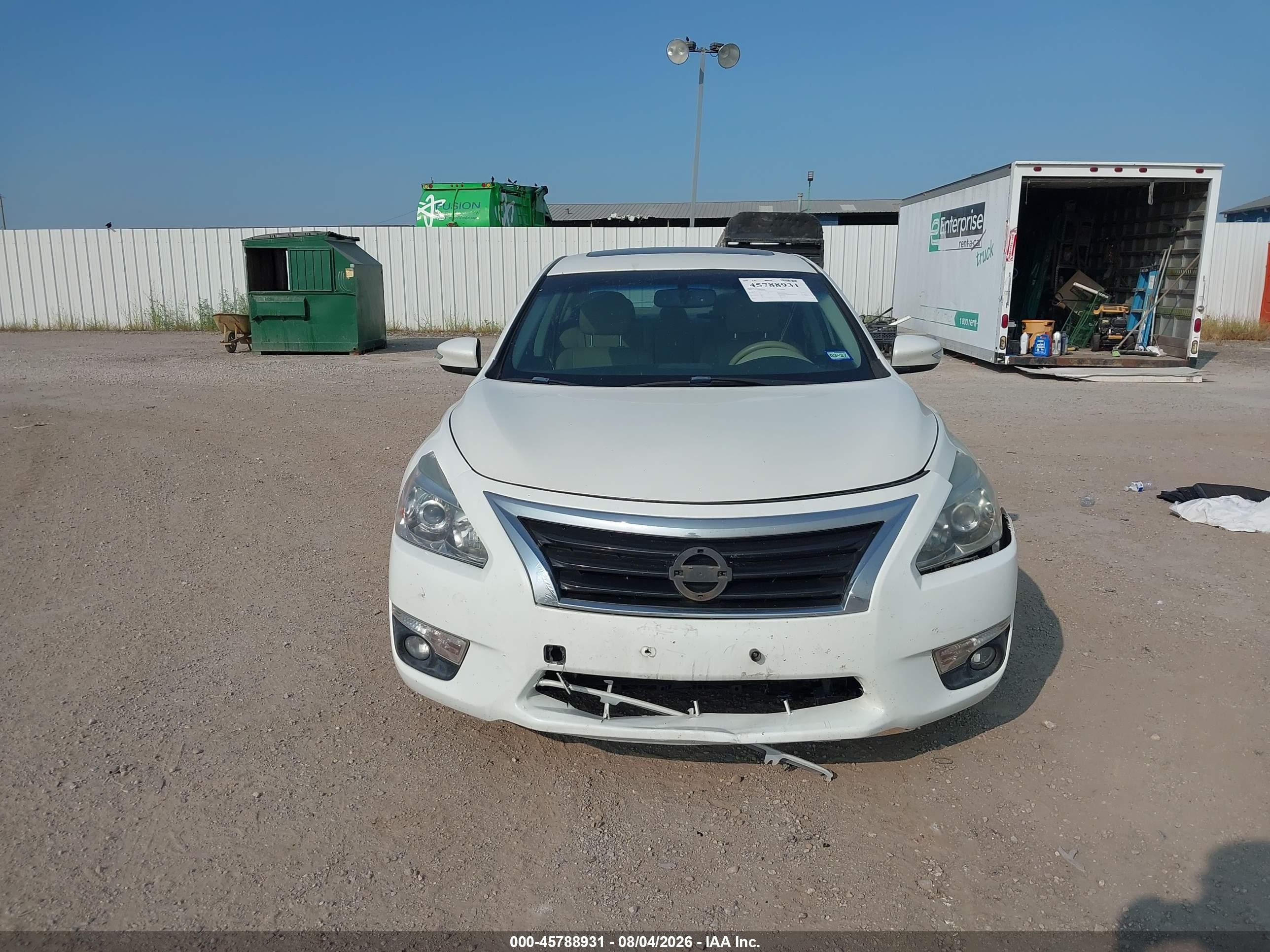 2015 Nissan Altima 2.5 Sl White vin: 1N4AL3AP5FN336642