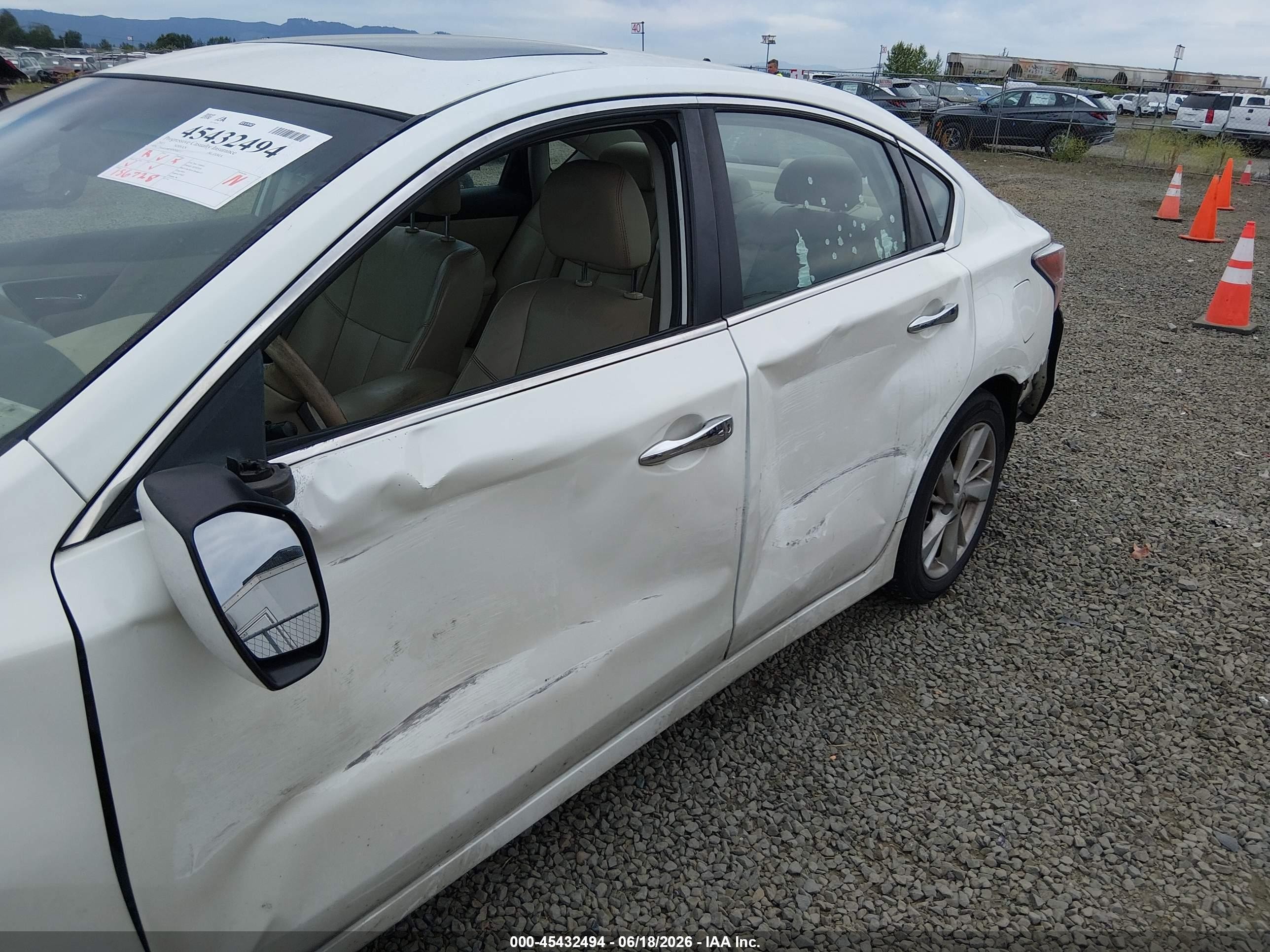 2015 Nissan Altima 2.5 Sl White vin: 1N4AL3AP5FN344112