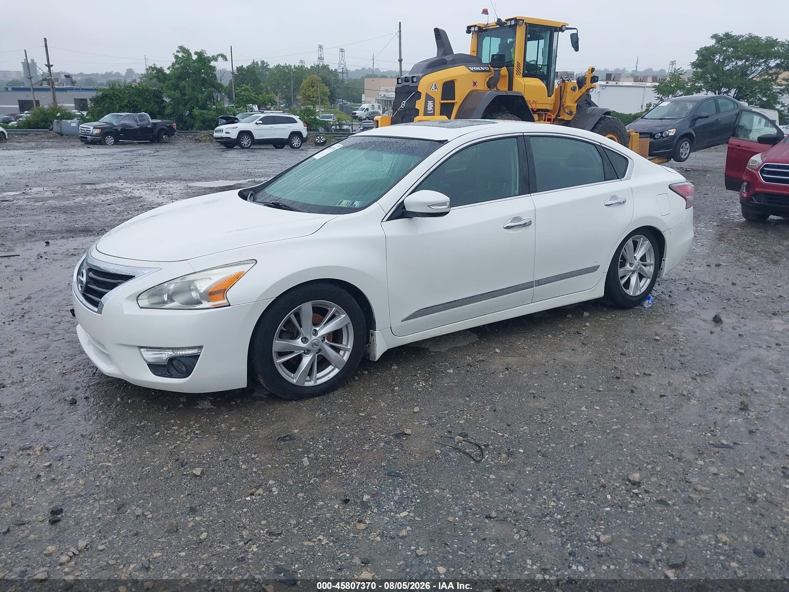 2015 Nissan Altima 2.5 Sl White vin: 1N4AL3AP5FN344515