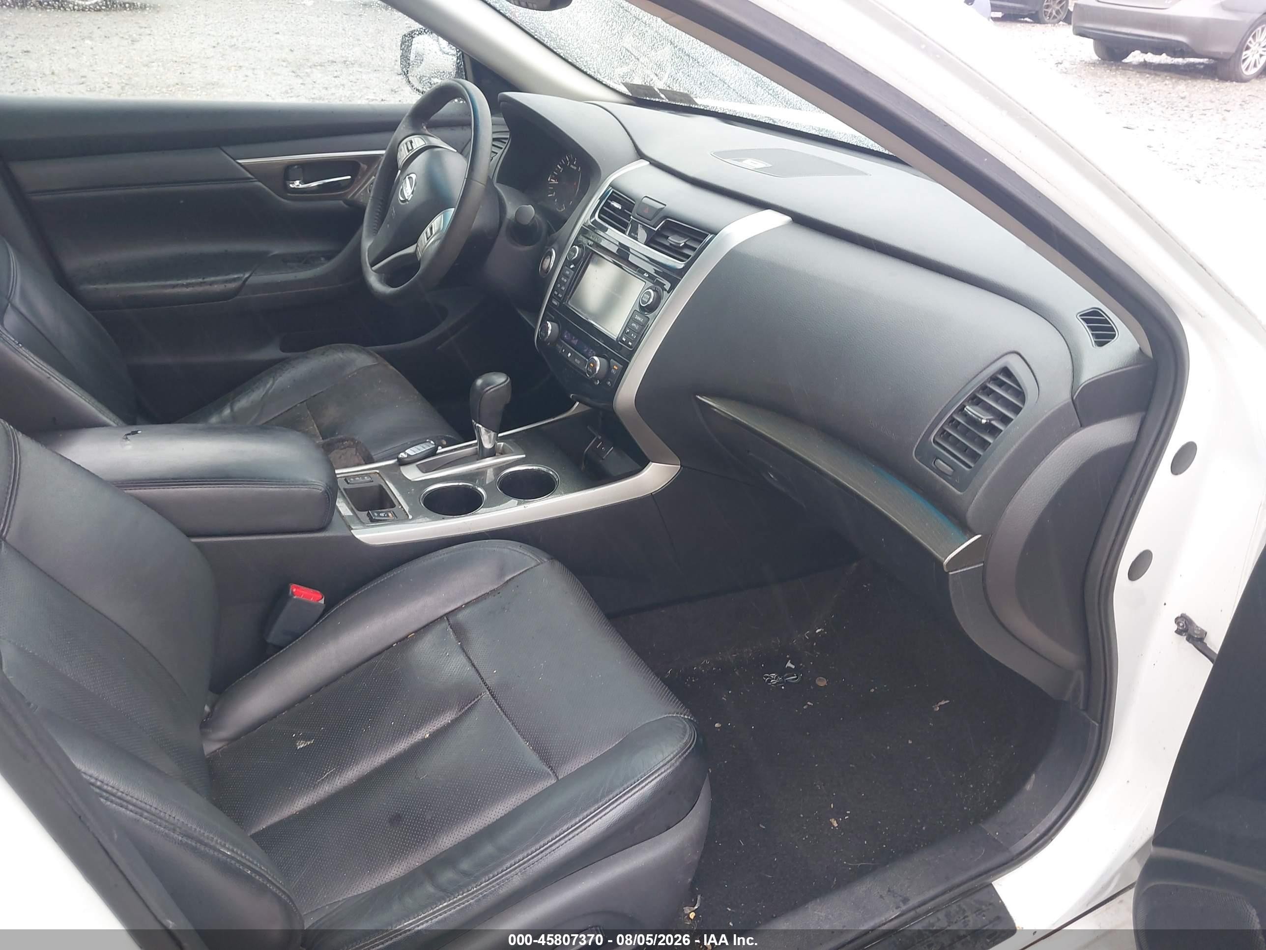 2015 Nissan Altima 2.5 Sl White vin: 1N4AL3AP5FN344515