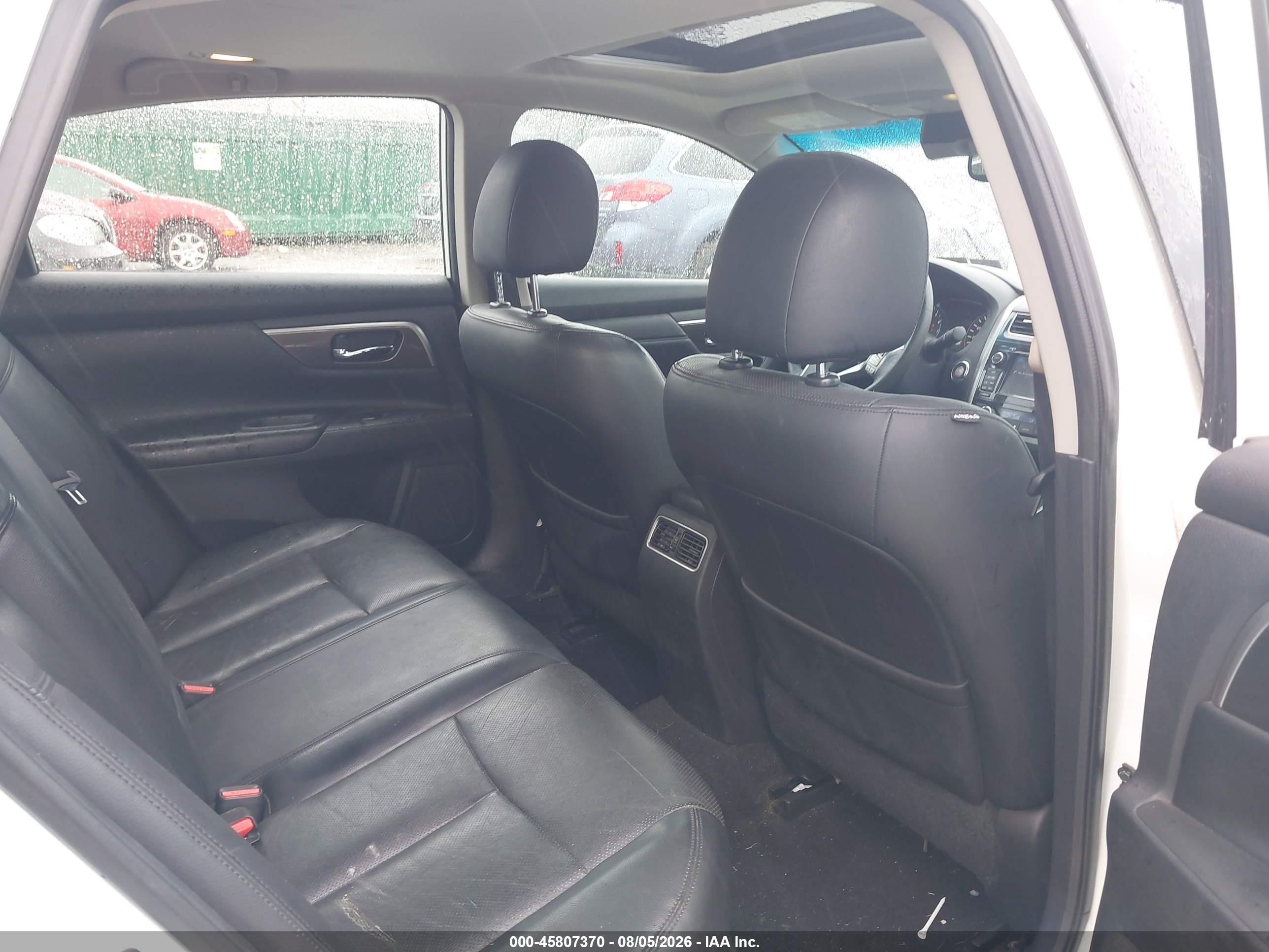 2015 Nissan Altima 2.5 Sl White vin: 1N4AL3AP5FN344515