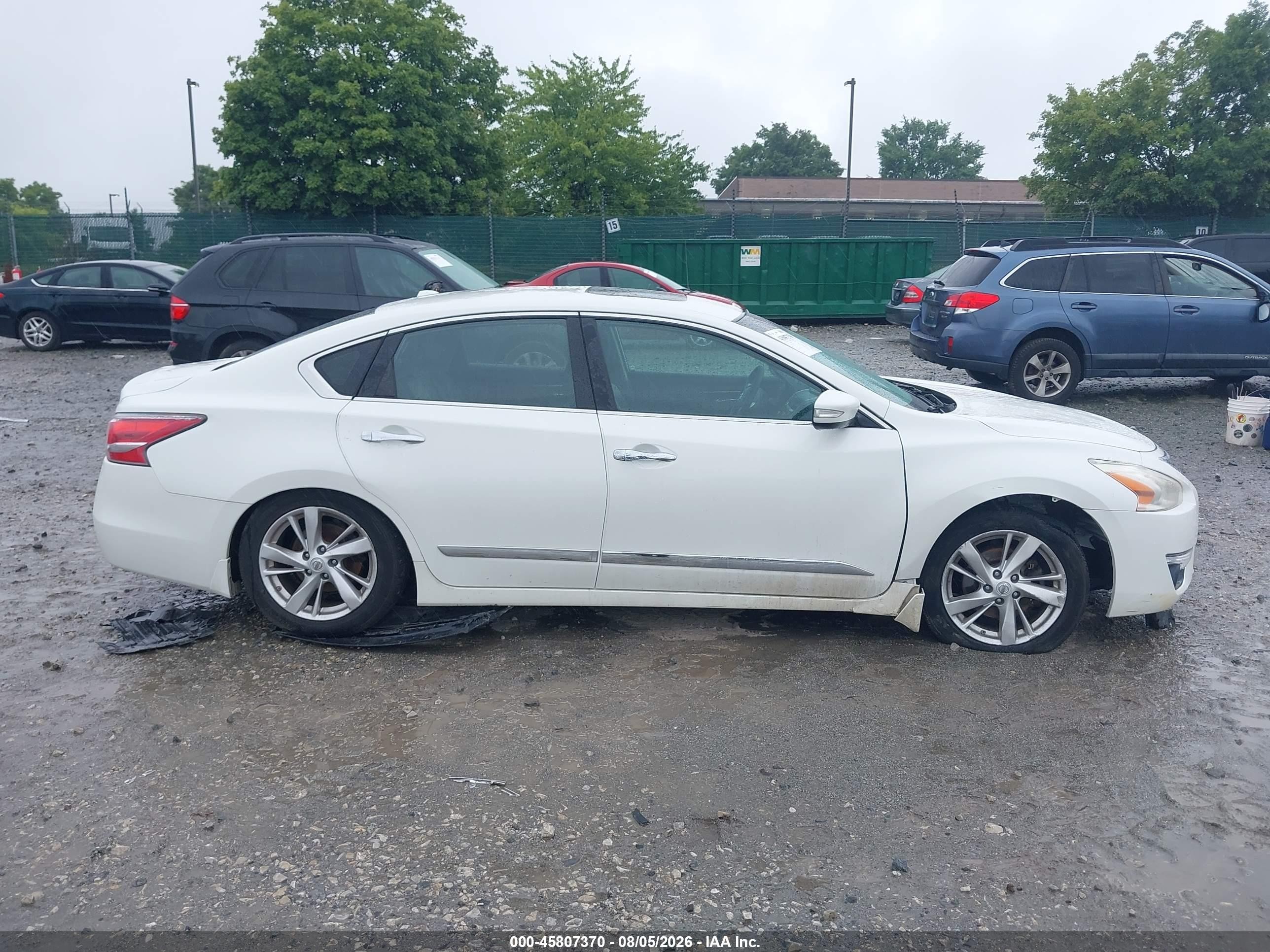 2015 Nissan Altima 2.5 Sl White vin: 1N4AL3AP5FN344515