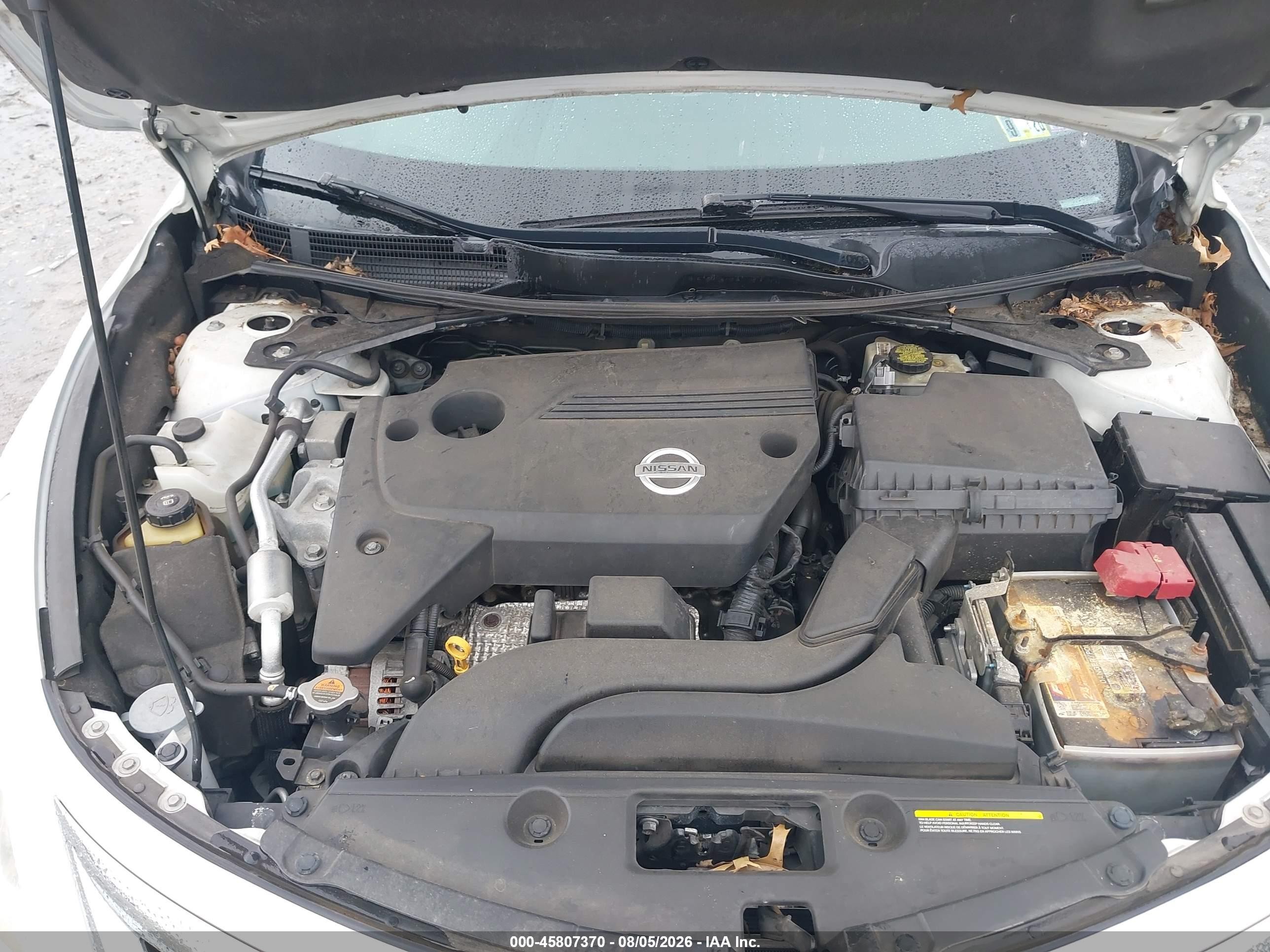 2015 Nissan Altima 2.5 Sl White vin: 1N4AL3AP5FN344515