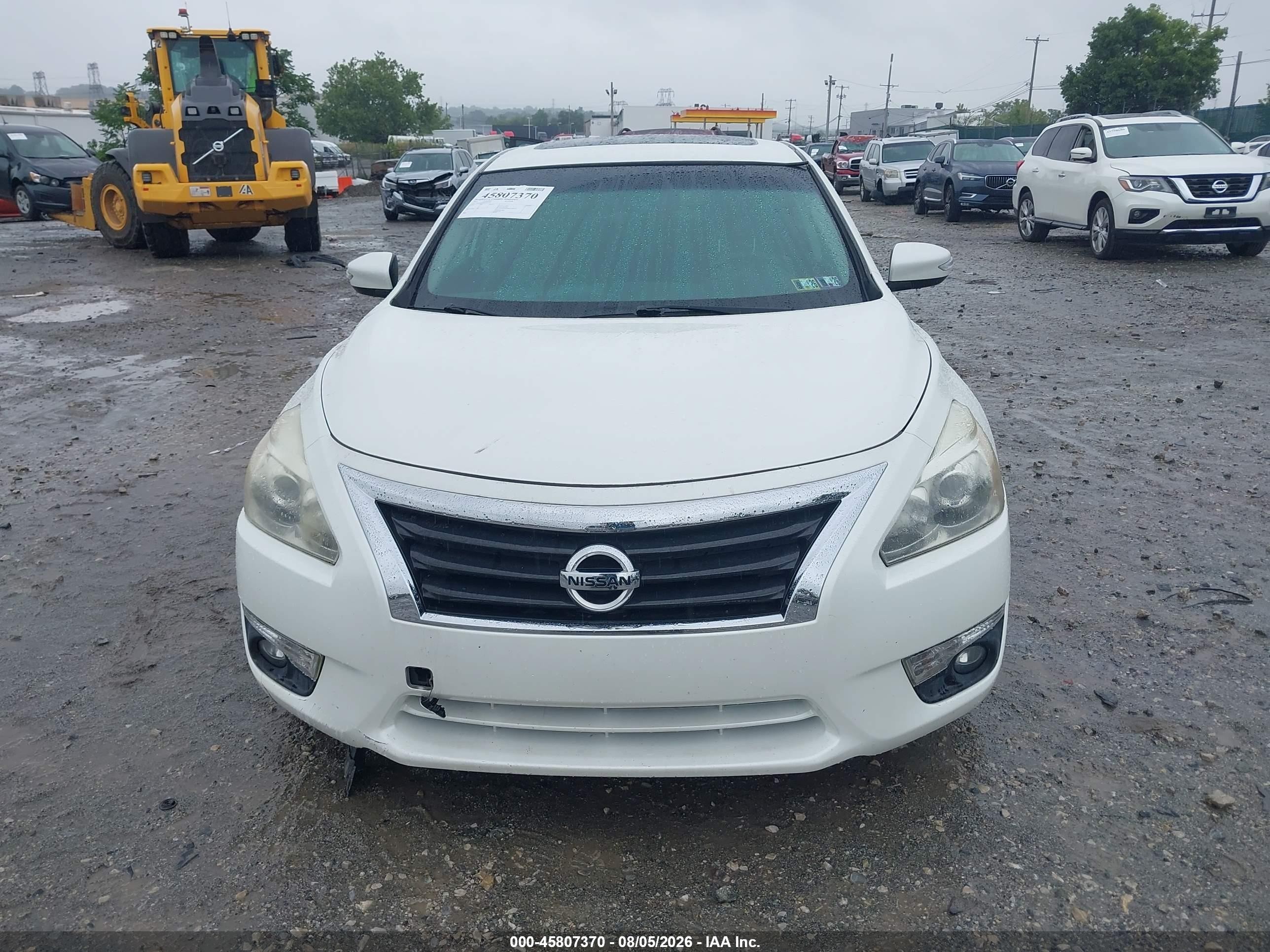 2015 Nissan Altima 2.5 Sl White vin: 1N4AL3AP5FN344515