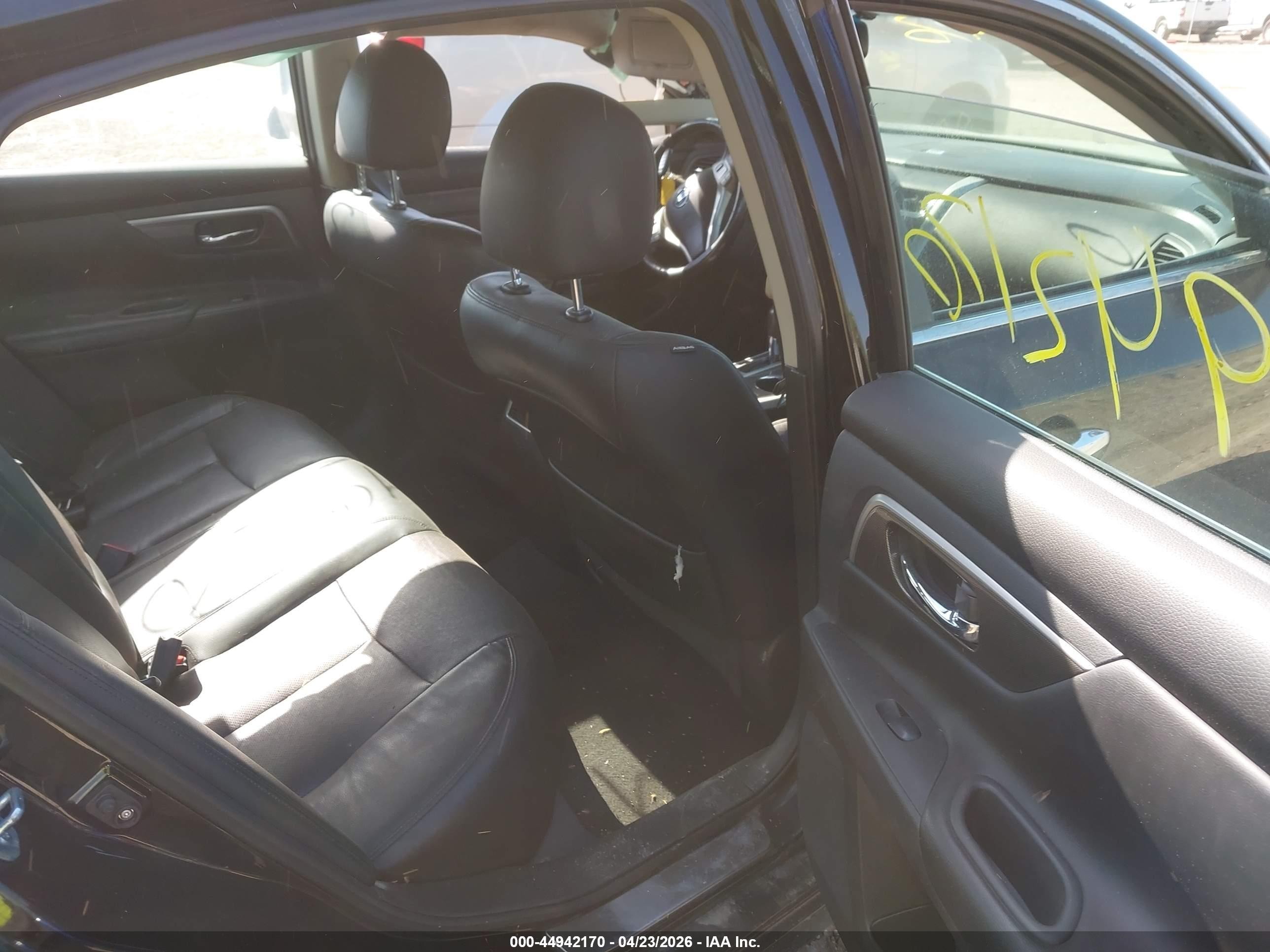 2015 Nissan Altima 2.5 Sl Black vin: 1N4AL3AP5FN358396