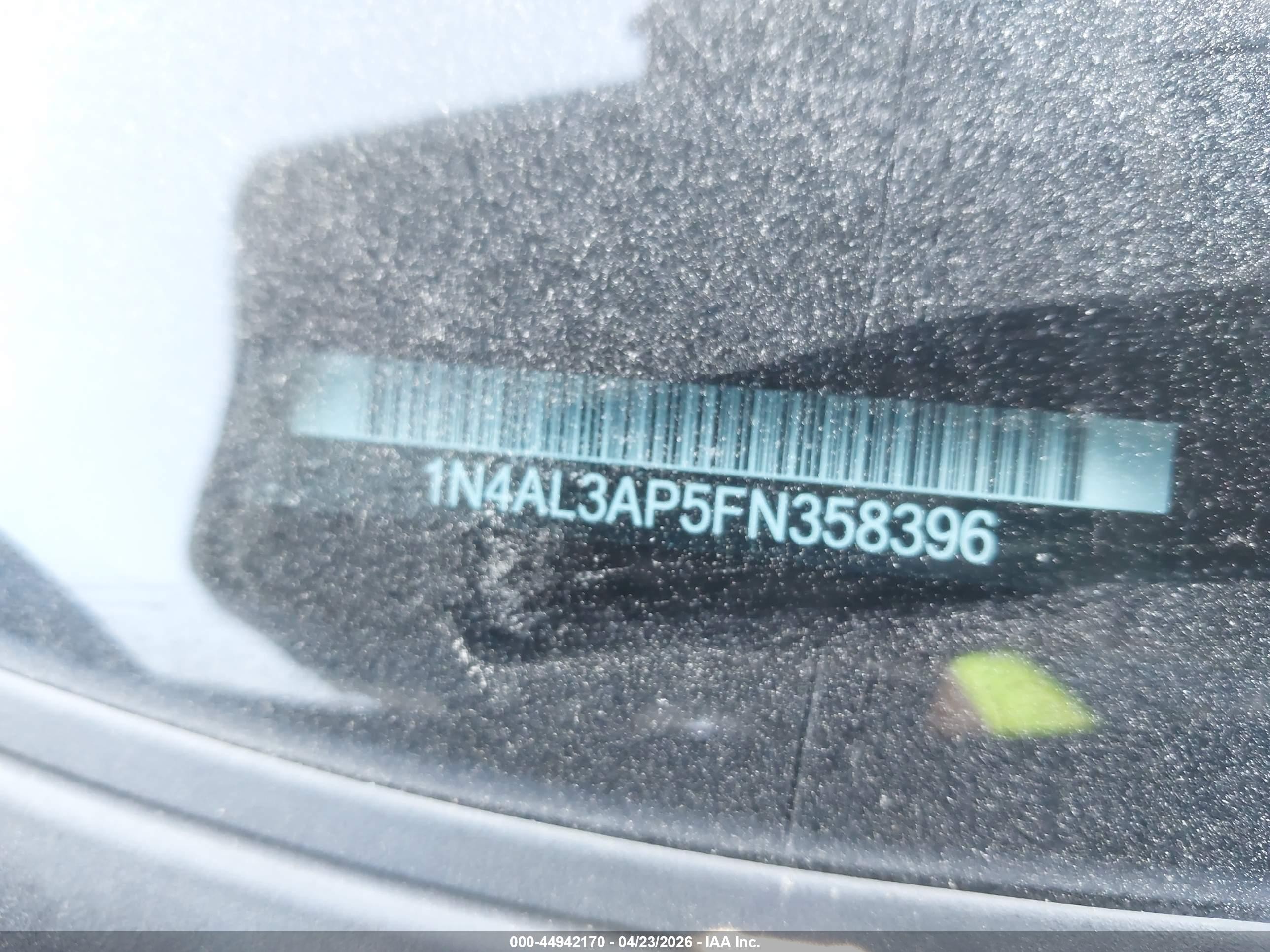 2015 Nissan Altima 2.5 Sl Black vin: 1N4AL3AP5FN358396
