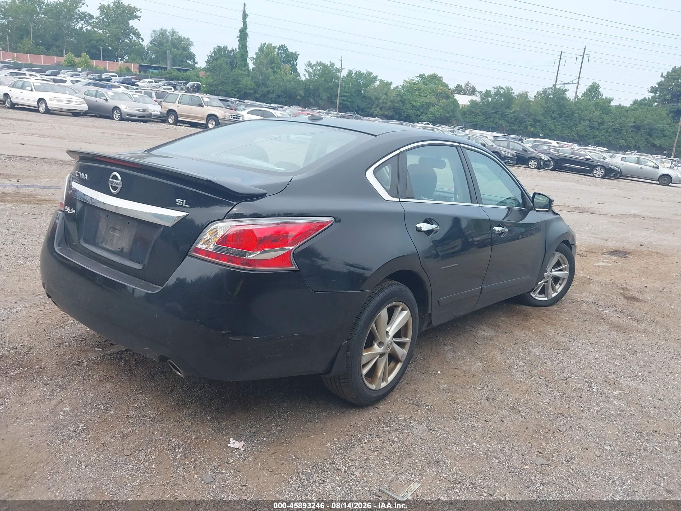 2015 Nissan Altima 2.5 Sl Black vin: 1N4AL3AP5FN378034