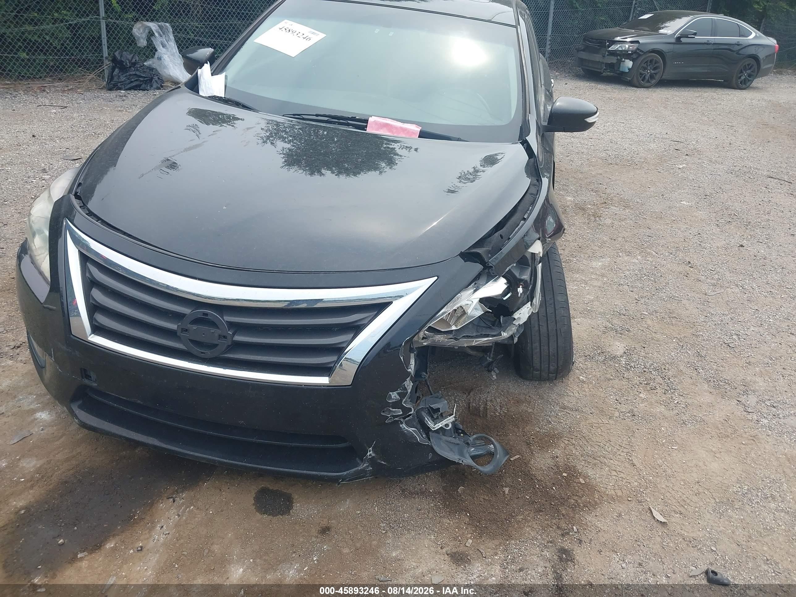 2015 Nissan Altima 2.5 Sl Black vin: 1N4AL3AP5FN378034