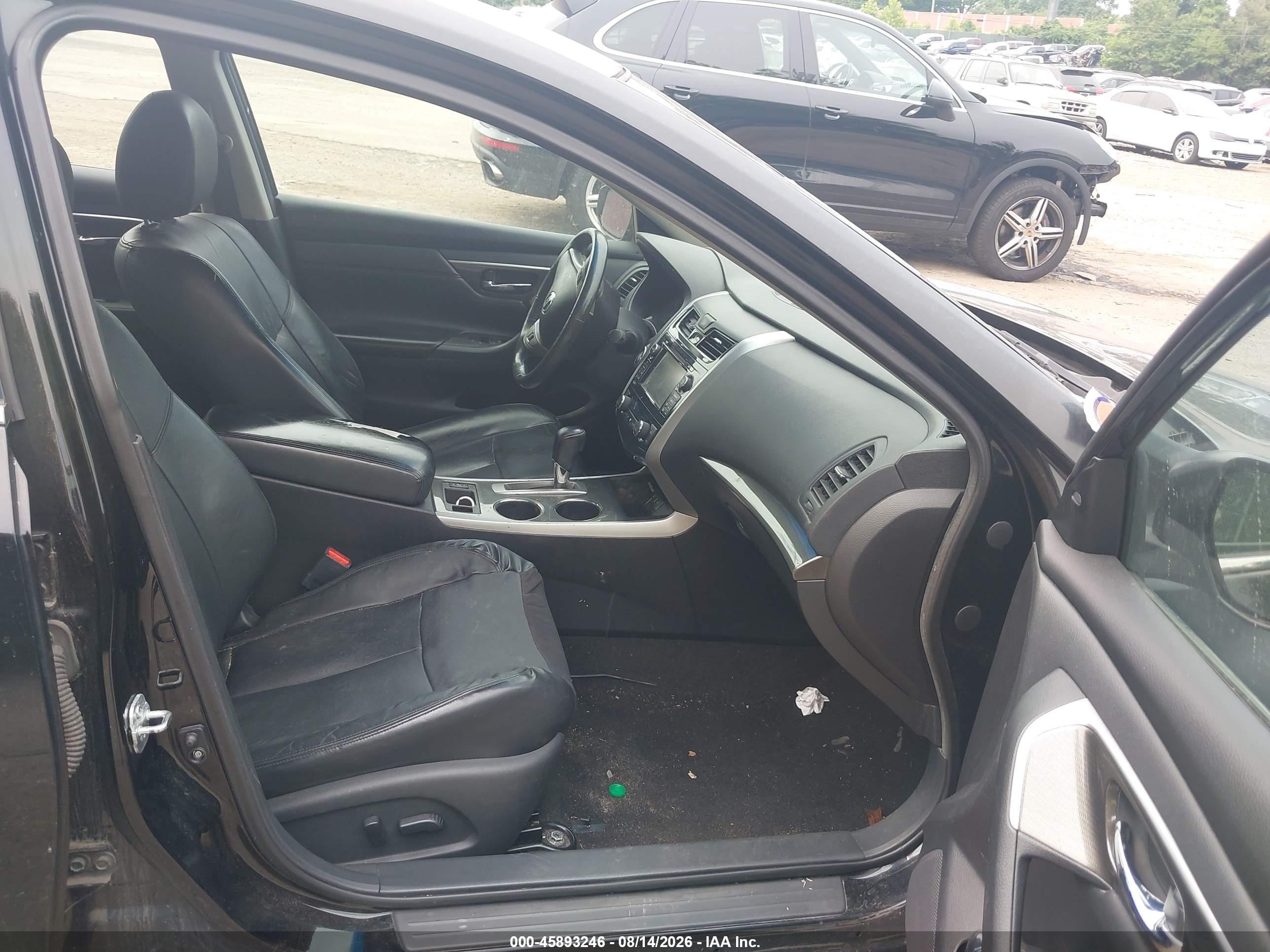 2015 Nissan Altima 2.5 Sl Black vin: 1N4AL3AP5FN378034