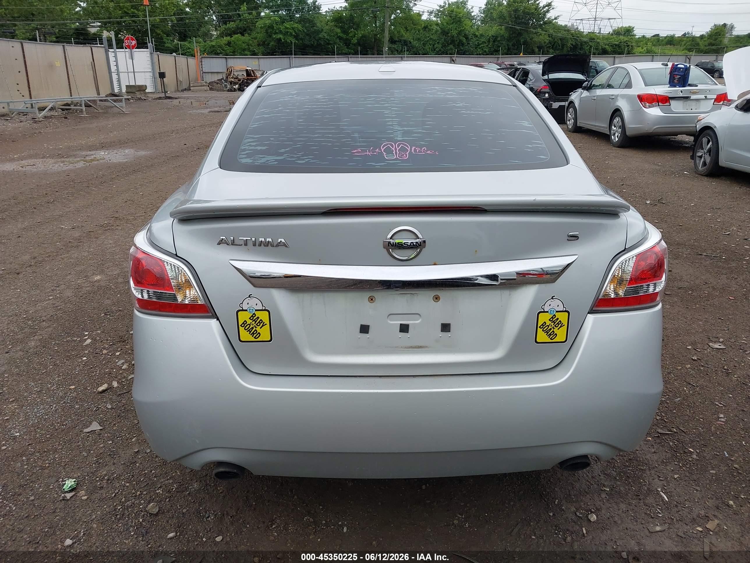 2015 Nissan Altima 2.5/2.5 S/2.5 Sl/2.5 Sv Silver vin: 1N4AL3AP5FN892739