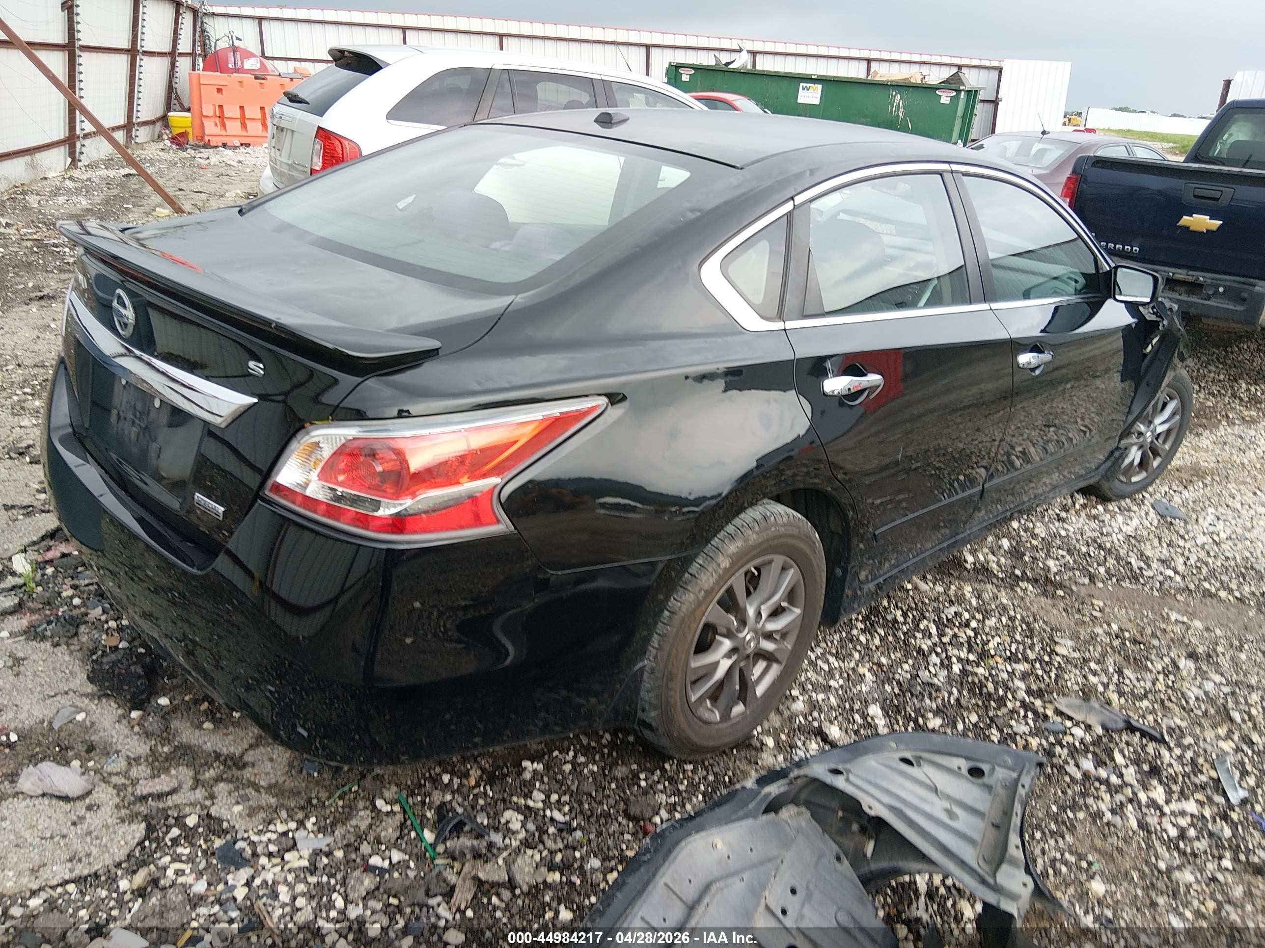 2015 Nissan Altima 2.5 S Black vin: 1N4AL3AP5FN894152