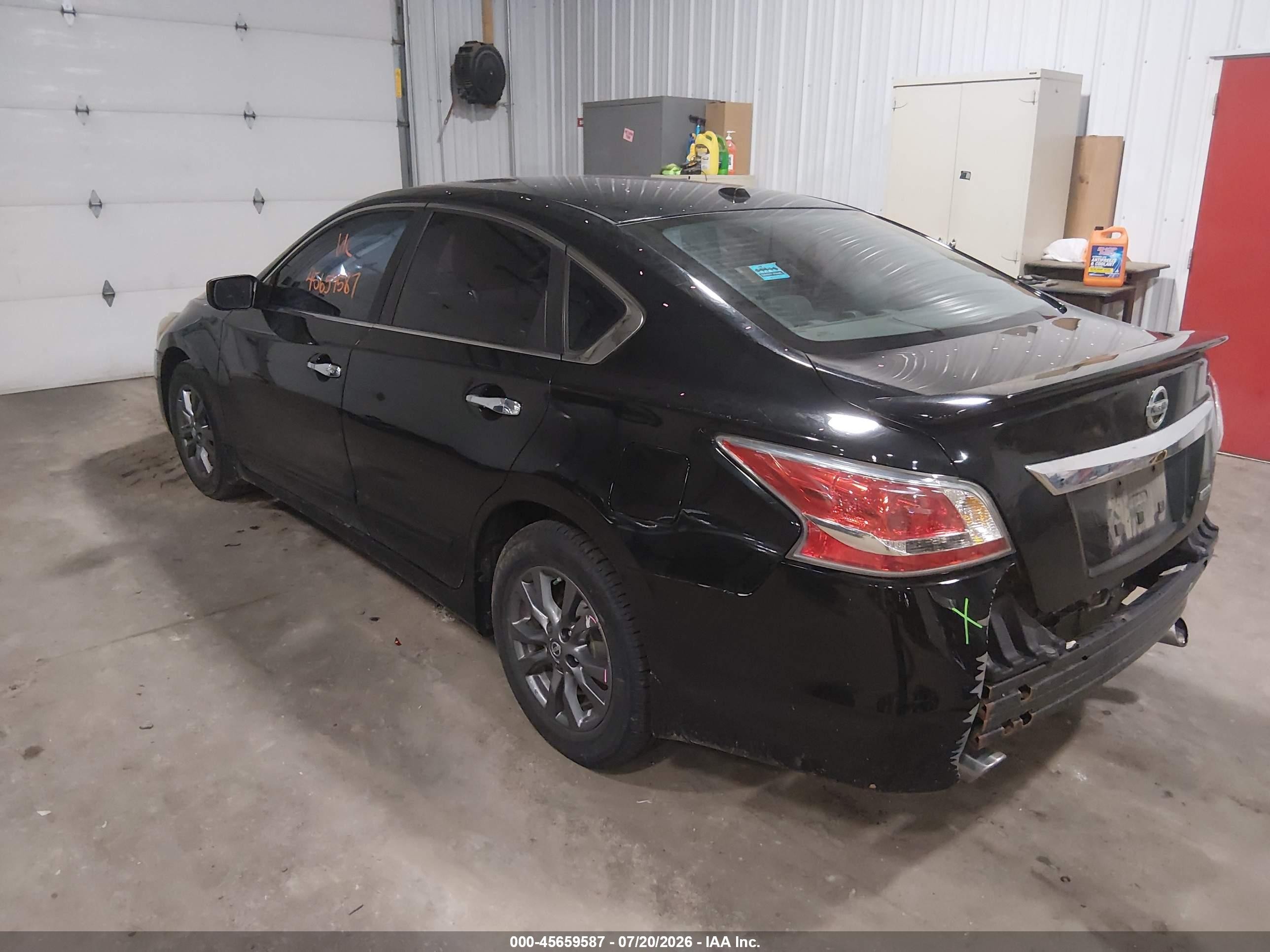 2015 Nissan Altima 2.5 S Black vin: 1N4AL3AP5FN921494