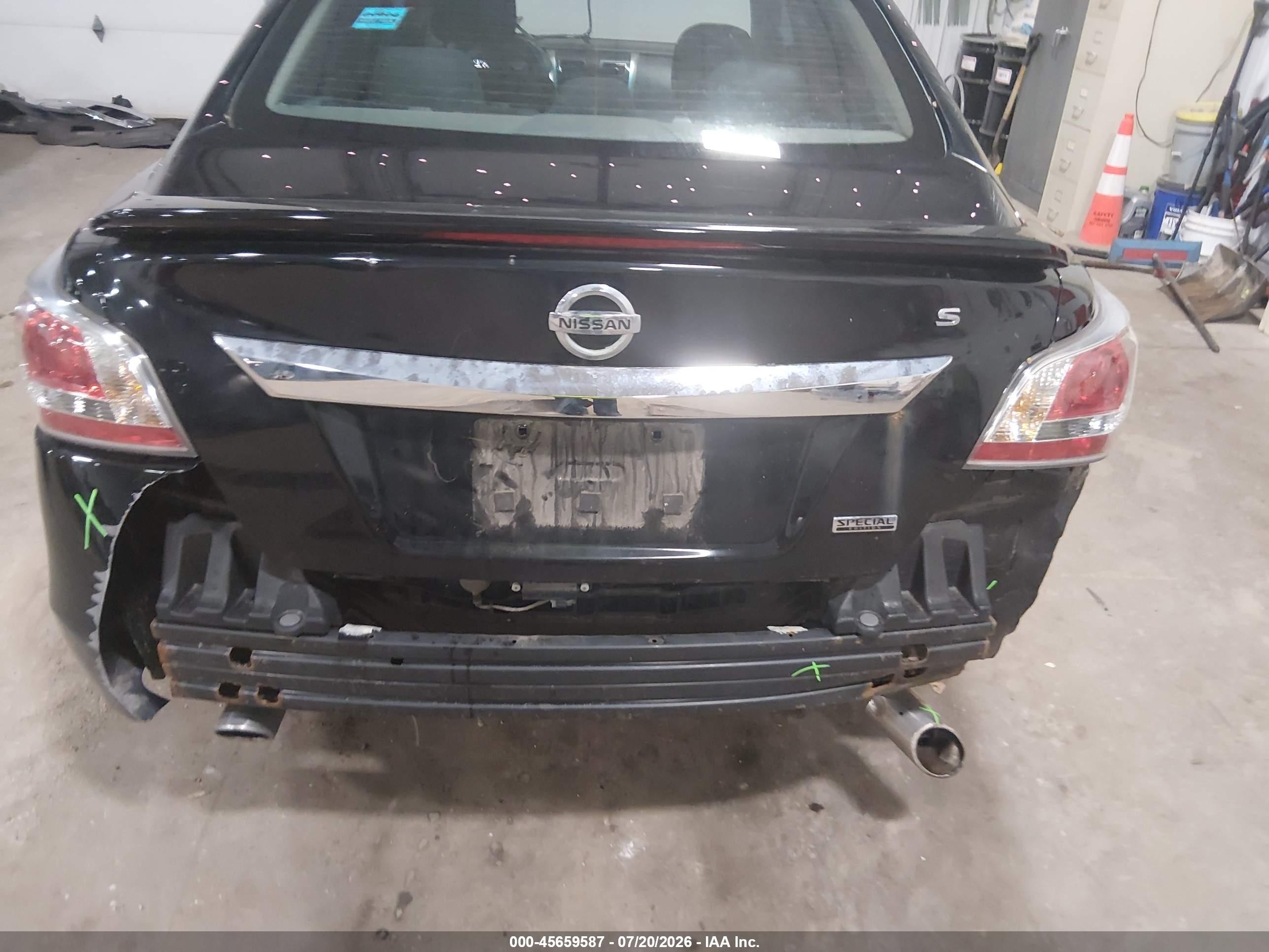 2015 Nissan Altima 2.5 S Black vin: 1N4AL3AP5FN921494