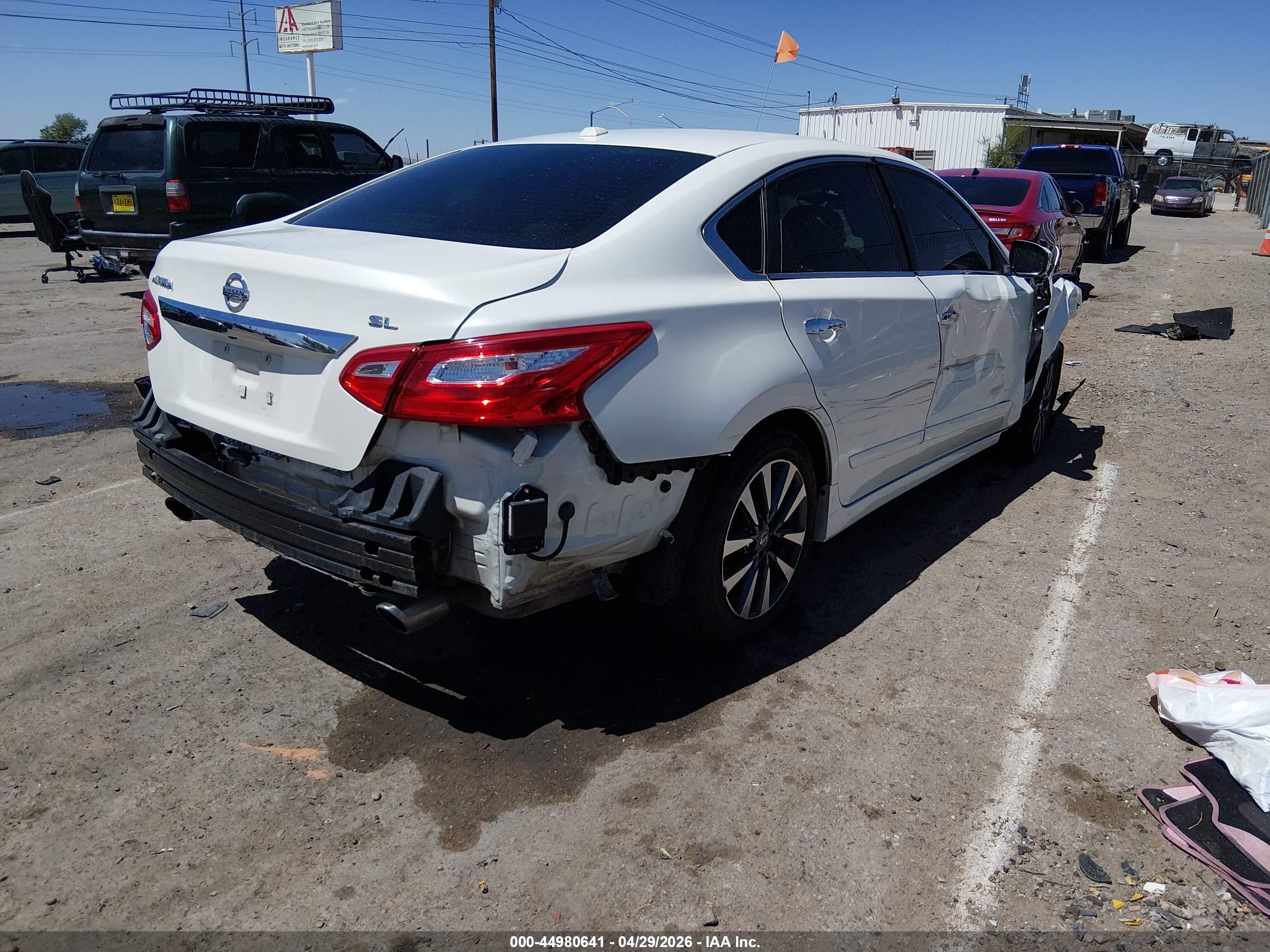 2016 Nissan Altima 2.5 Sl White vin: 1N4AL3AP5GC120917