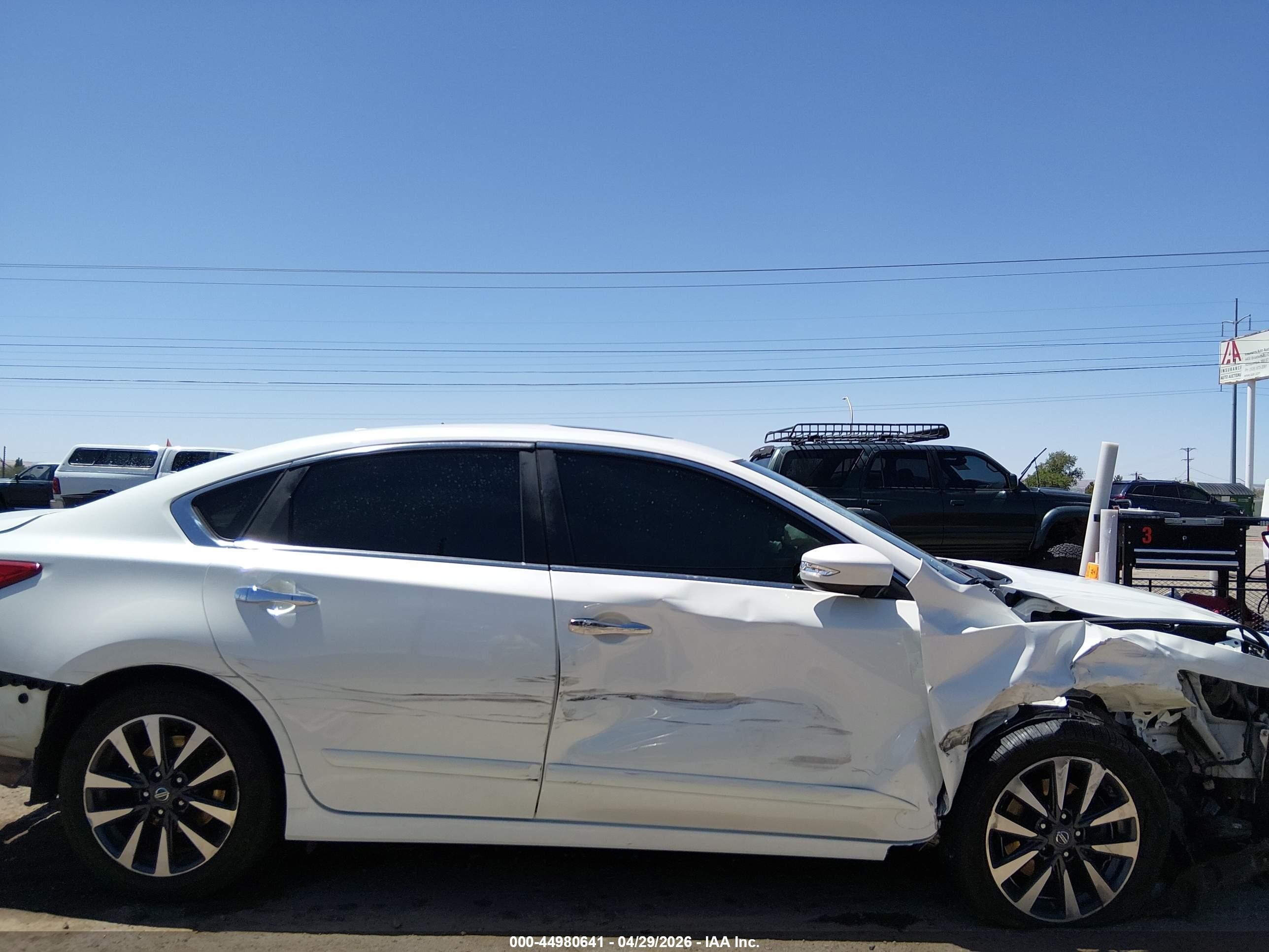 2016 Nissan Altima 2.5 Sl White vin: 1N4AL3AP5GC120917