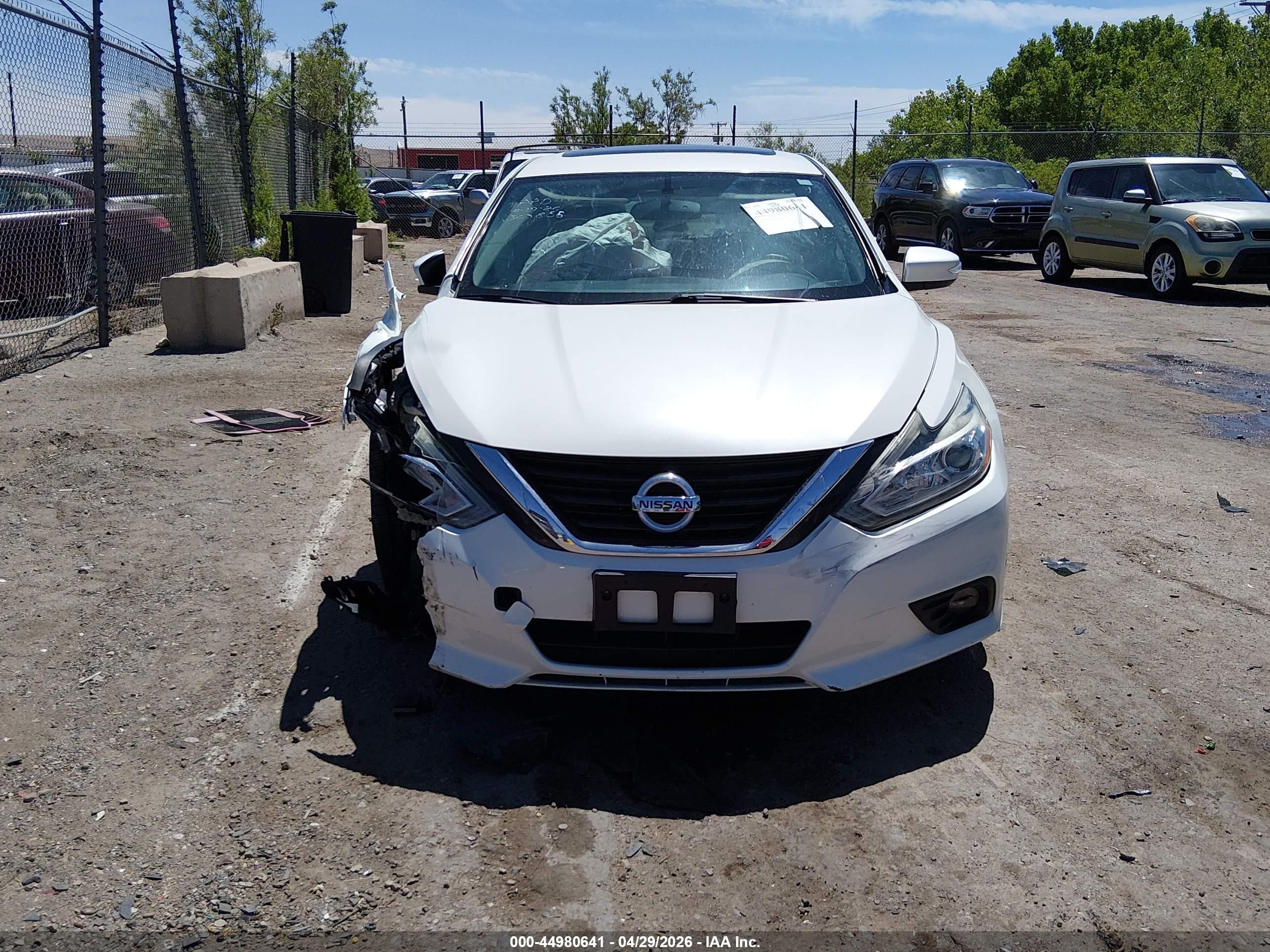 2016 Nissan Altima 2.5 Sl White vin: 1N4AL3AP5GC120917