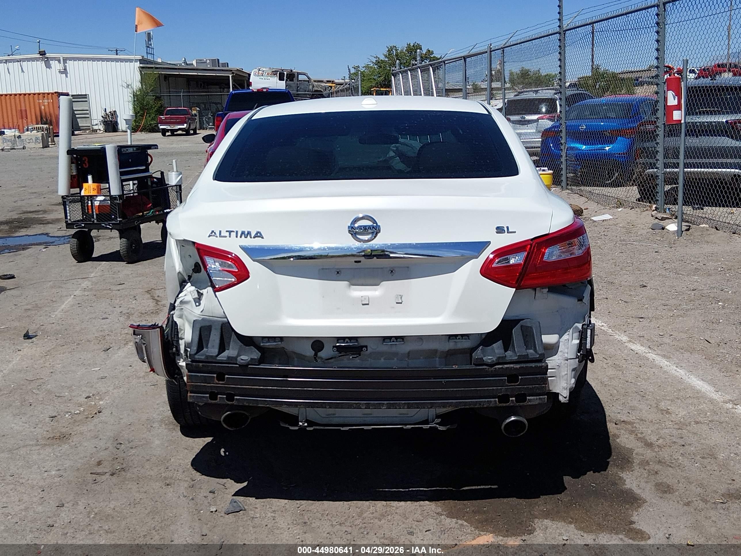 2016 Nissan Altima 2.5 Sl White vin: 1N4AL3AP5GC120917