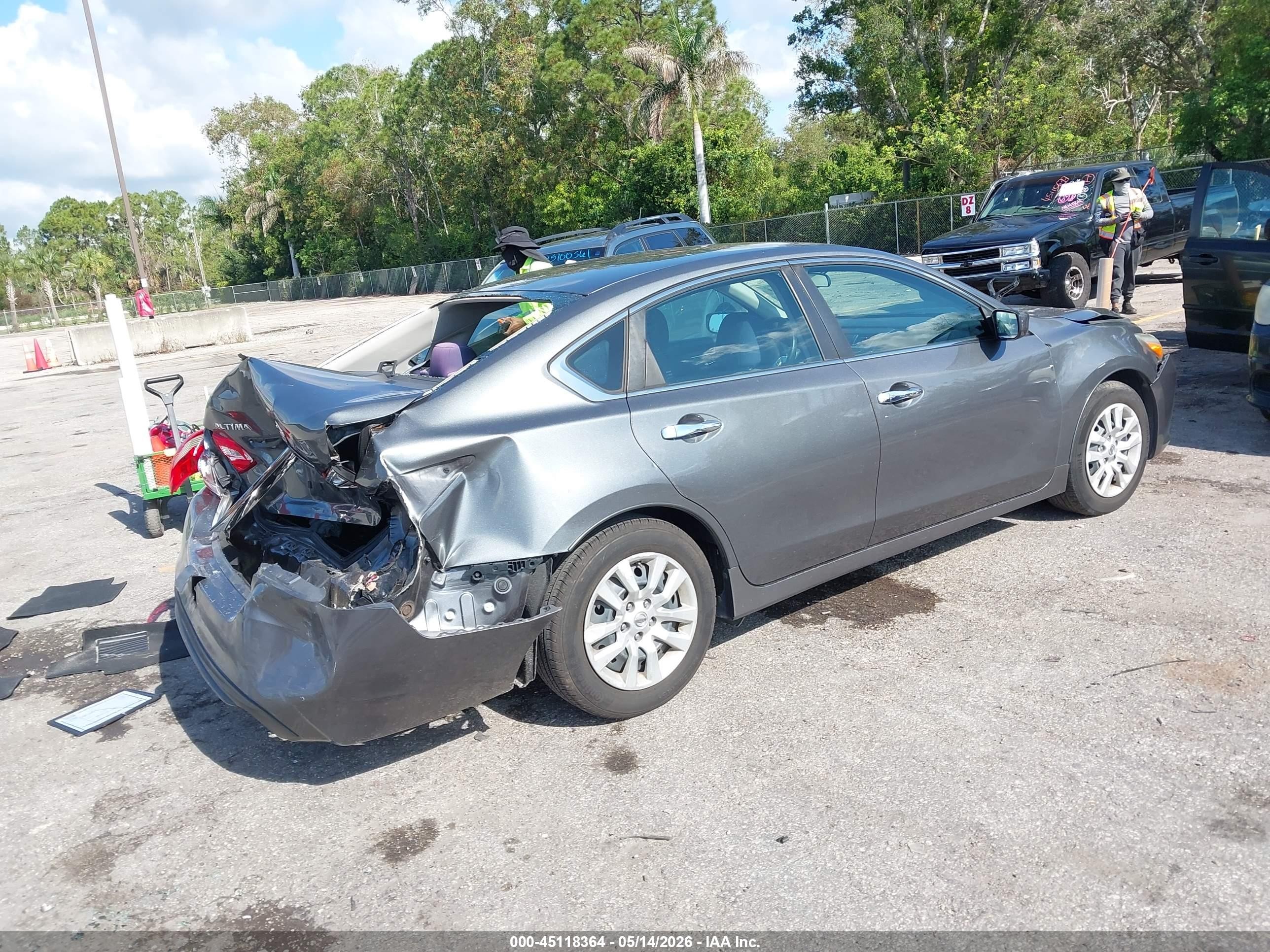 2017 Nissan Altima 2.5 S Серый vin: 1N4AL3AP5HC151280