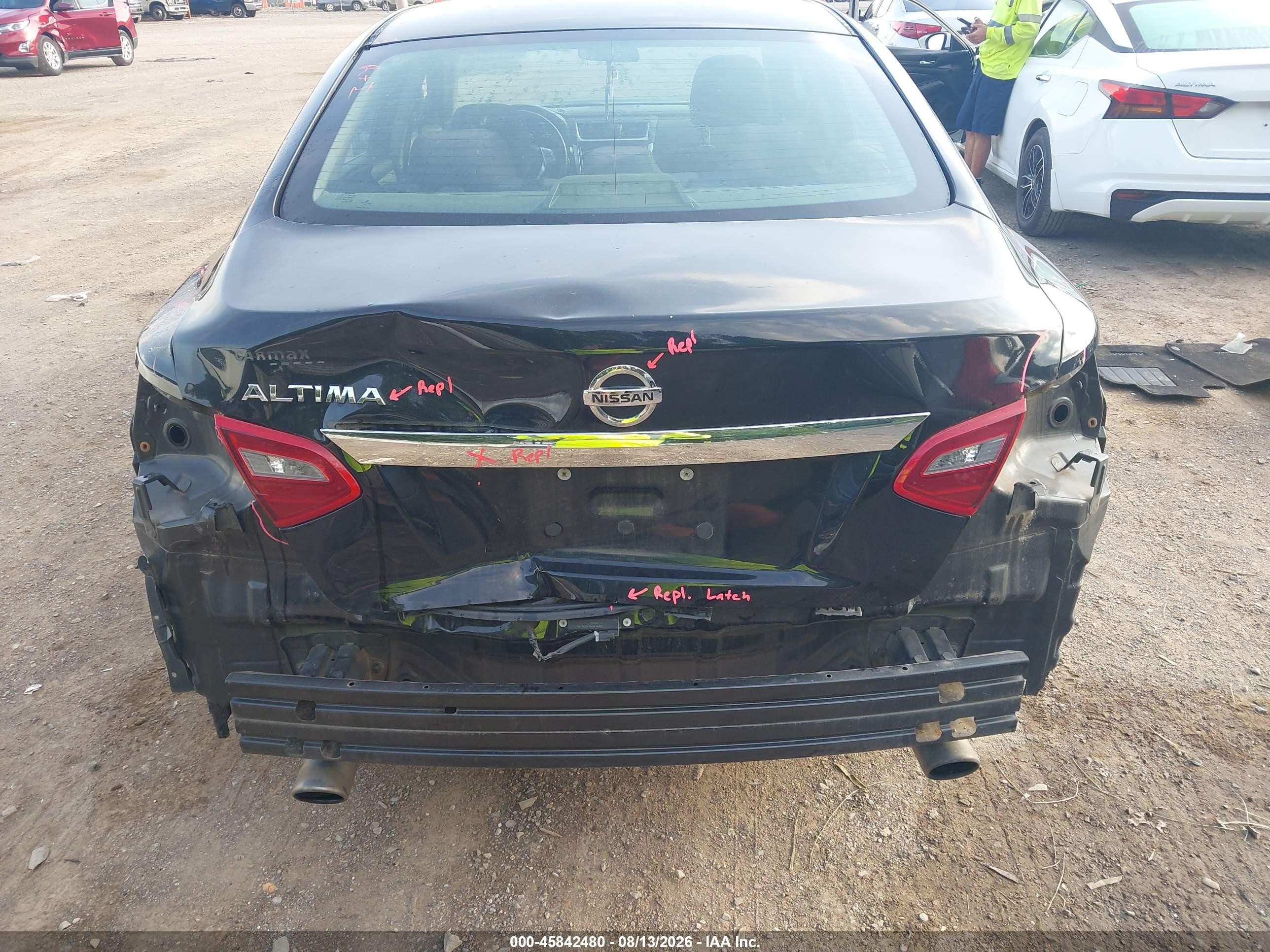 2018 Nissan Altima 2.5 S Черный vin: 1N4AL3AP5JC475836