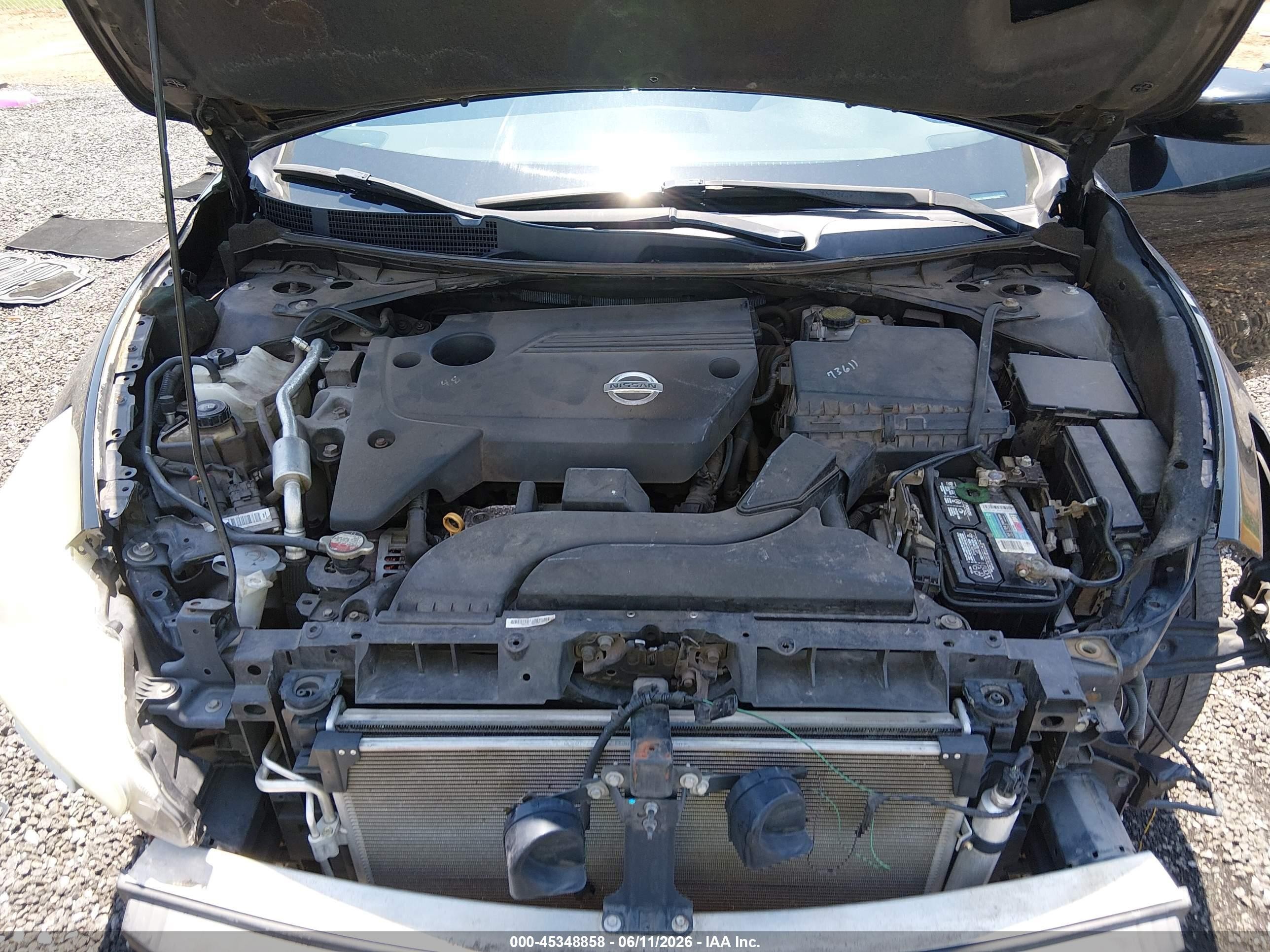2013 Nissan Altima 2.5 S Black vin: 1N4AL3AP6DC134157