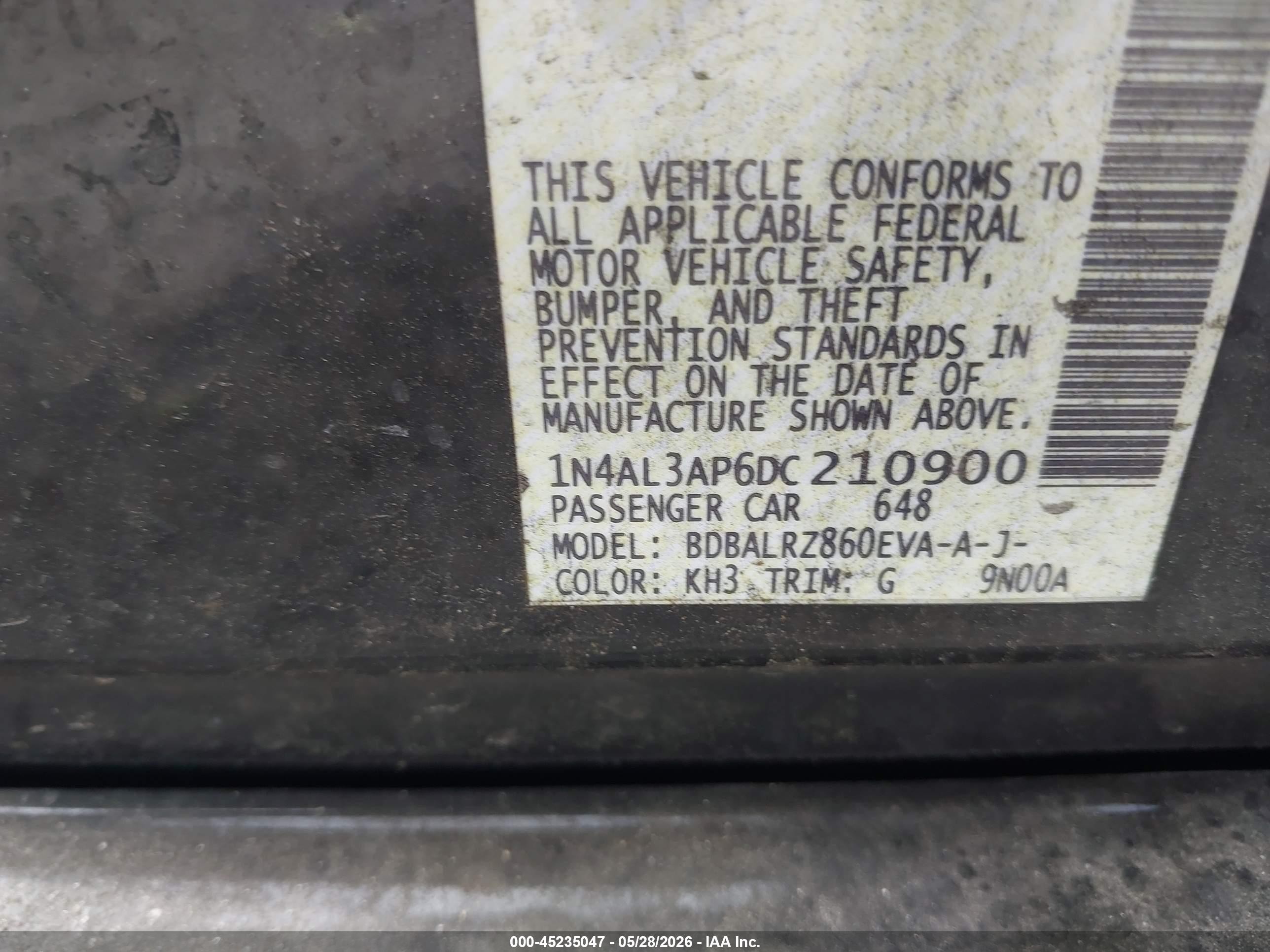 2013 Nissan Altima 2.5 S Black vin: 1N4AL3AP6DC210900