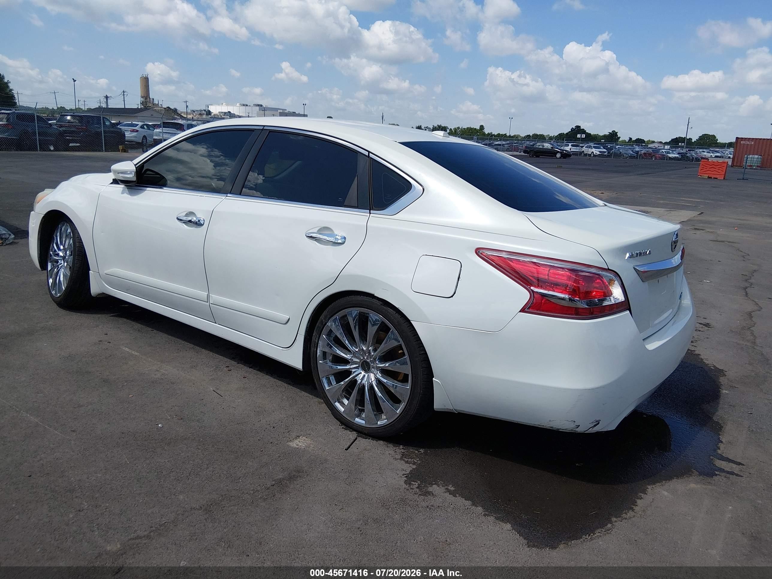2013 Nissan Altima 2.5 Sl White vin: 1N4AL3AP6DC218673