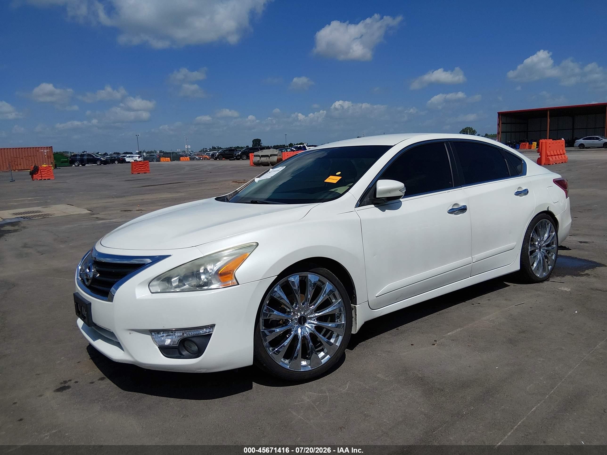 2013 Nissan Altima 2.5 Sl White vin: 1N4AL3AP6DC218673