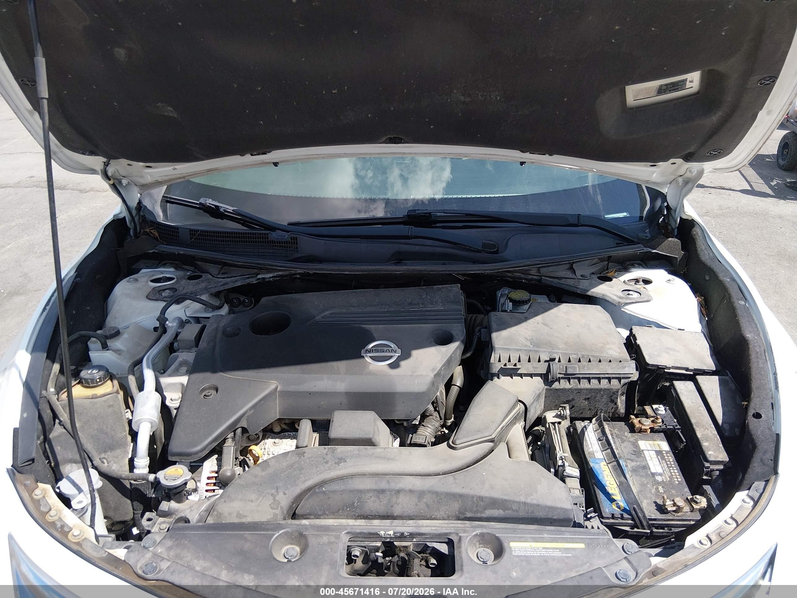 2013 Nissan Altima 2.5 Sl White vin: 1N4AL3AP6DC218673