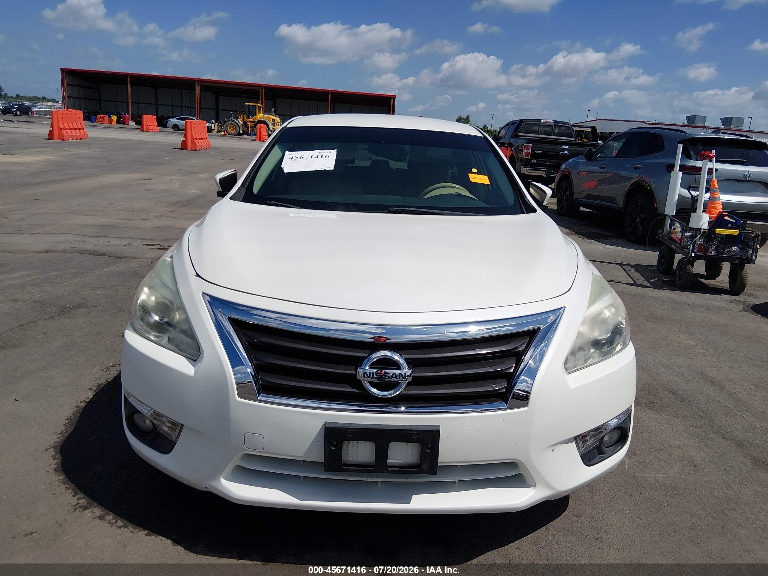 2013 Nissan Altima 2.5 Sl White vin: 1N4AL3AP6DC218673