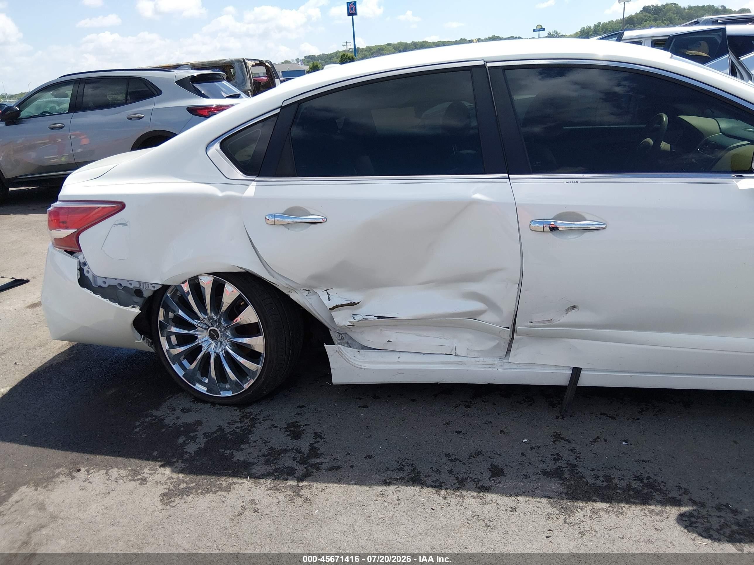 2013 Nissan Altima 2.5 Sl White vin: 1N4AL3AP6DC218673