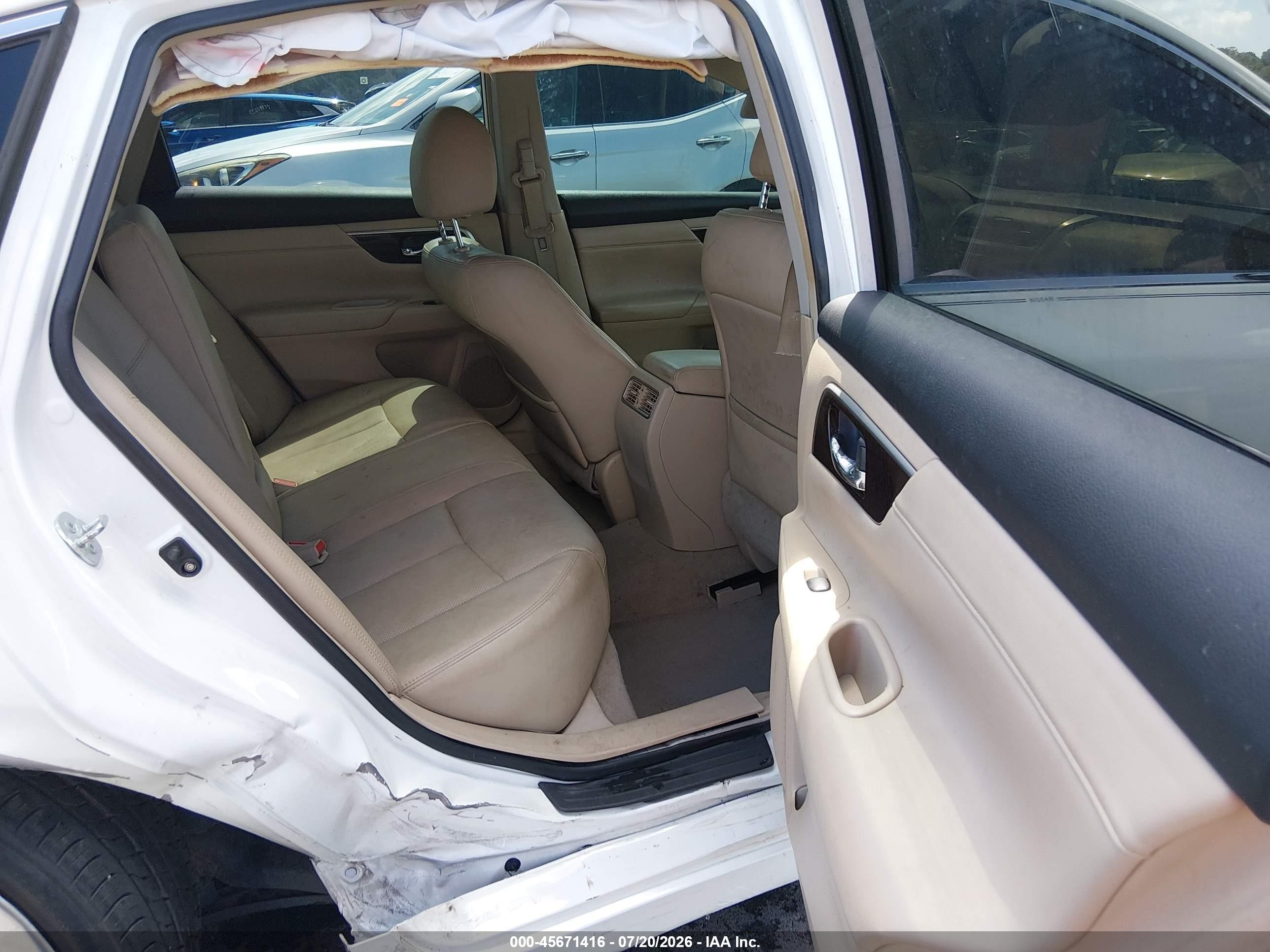 2013 Nissan Altima 2.5 Sl White vin: 1N4AL3AP6DC218673