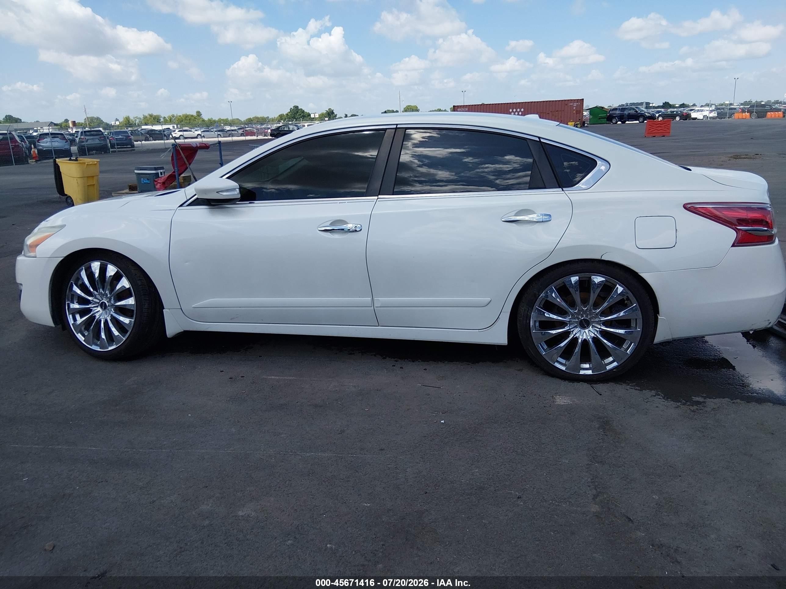 2013 Nissan Altima 2.5 Sl White vin: 1N4AL3AP6DC218673