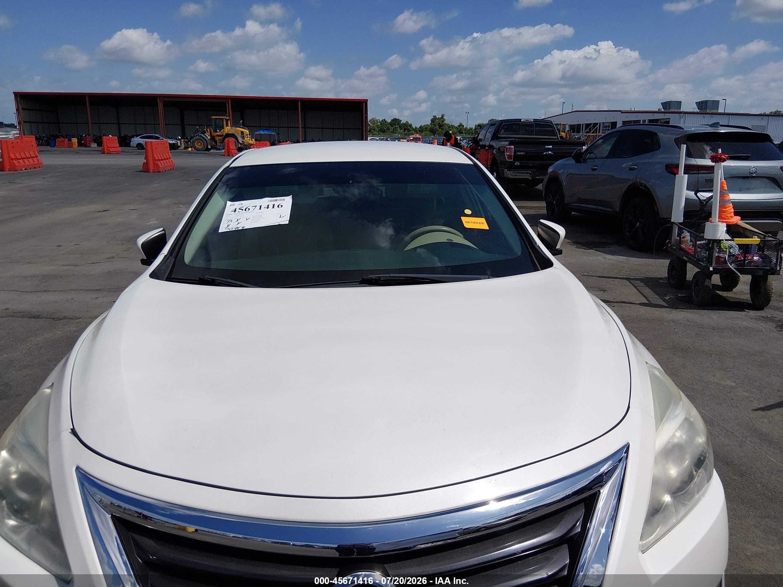 2013 Nissan Altima 2.5 Sl White vin: 1N4AL3AP6DC218673
