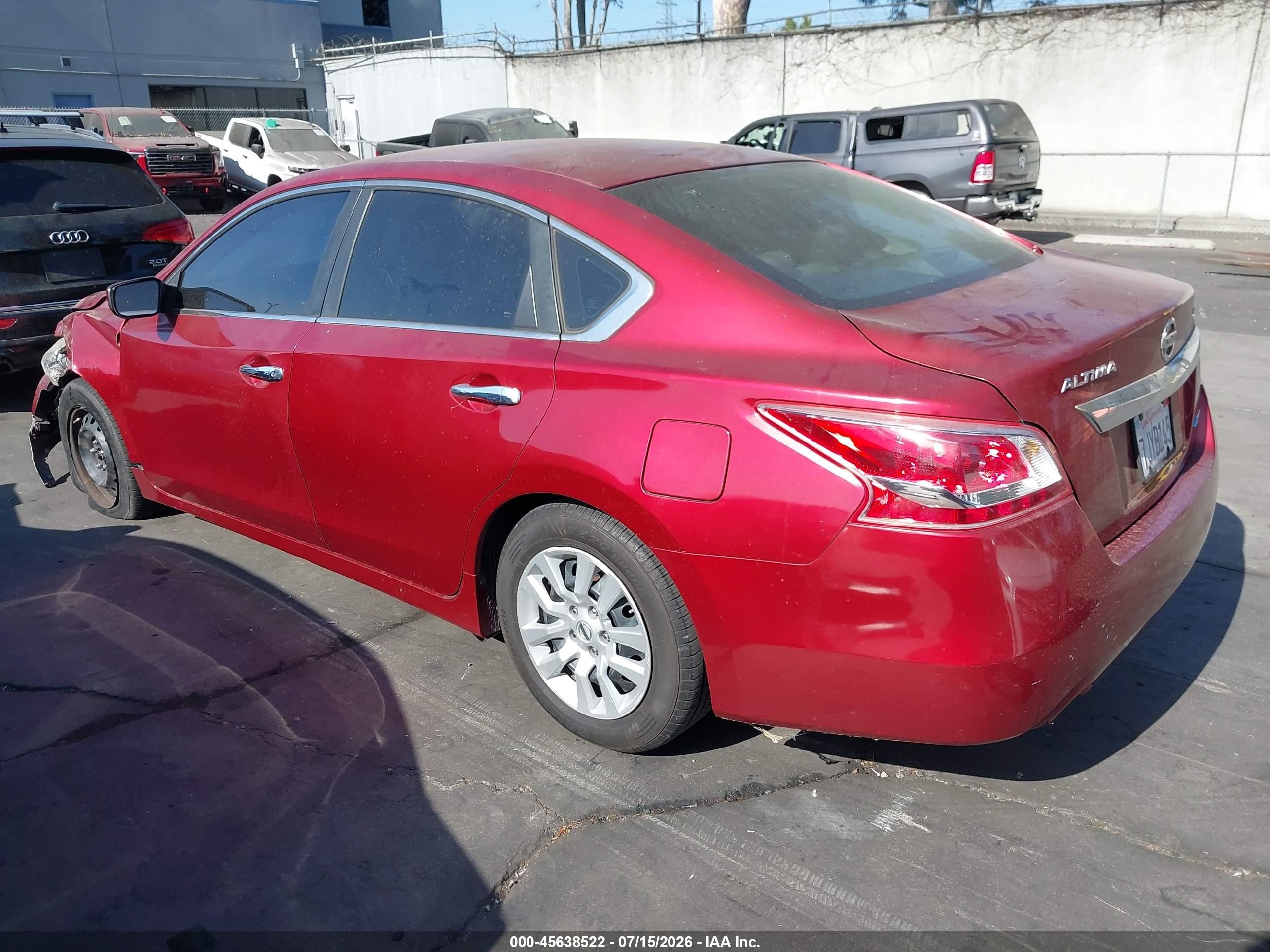 2013 Nissan Altima 2.5 S Red vin: 1N4AL3AP6DC224280